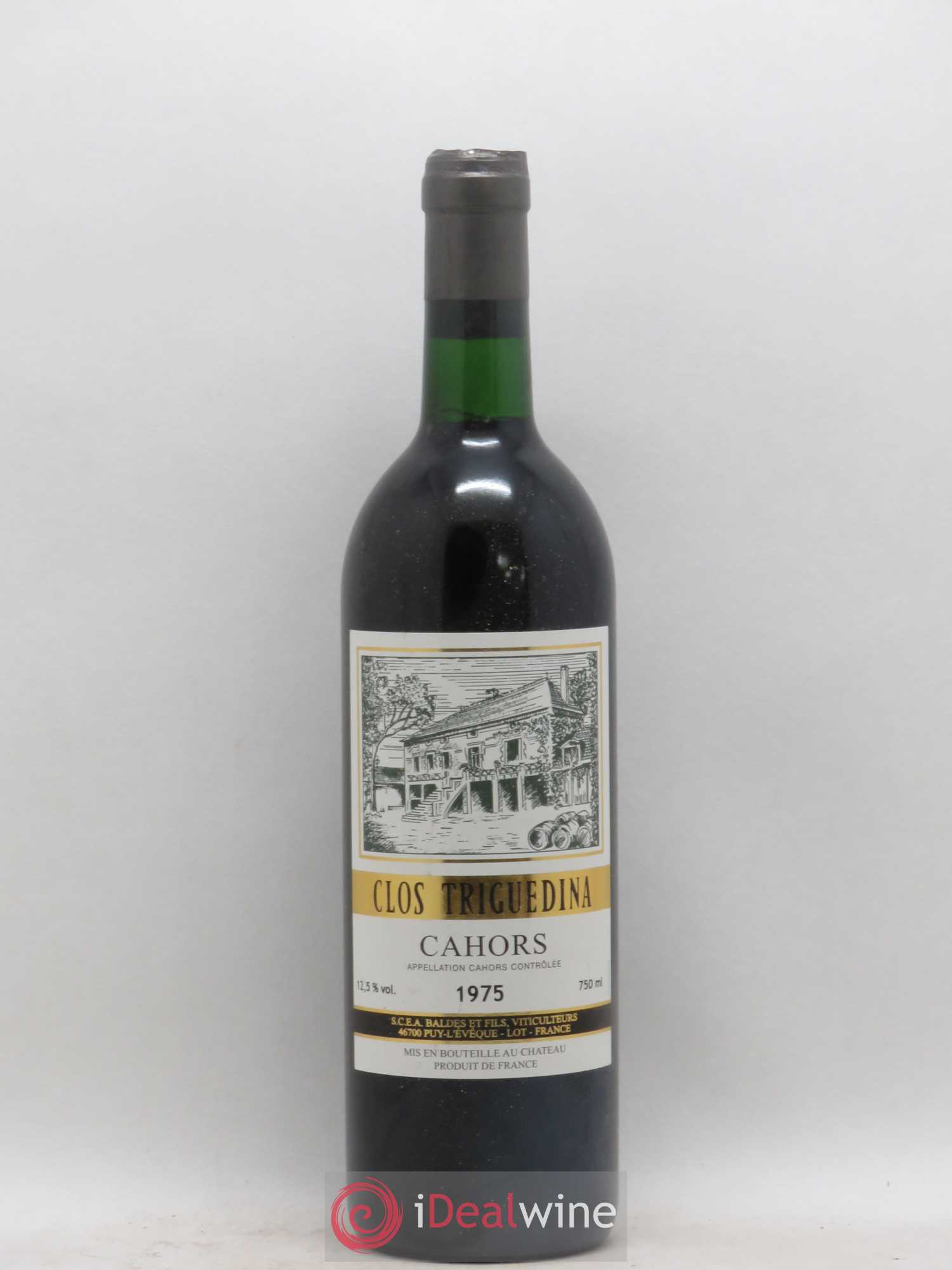 Cahors Clos Triguedina Jean-Luc Baldès 1975 - Lot de 1 bouteille - 0