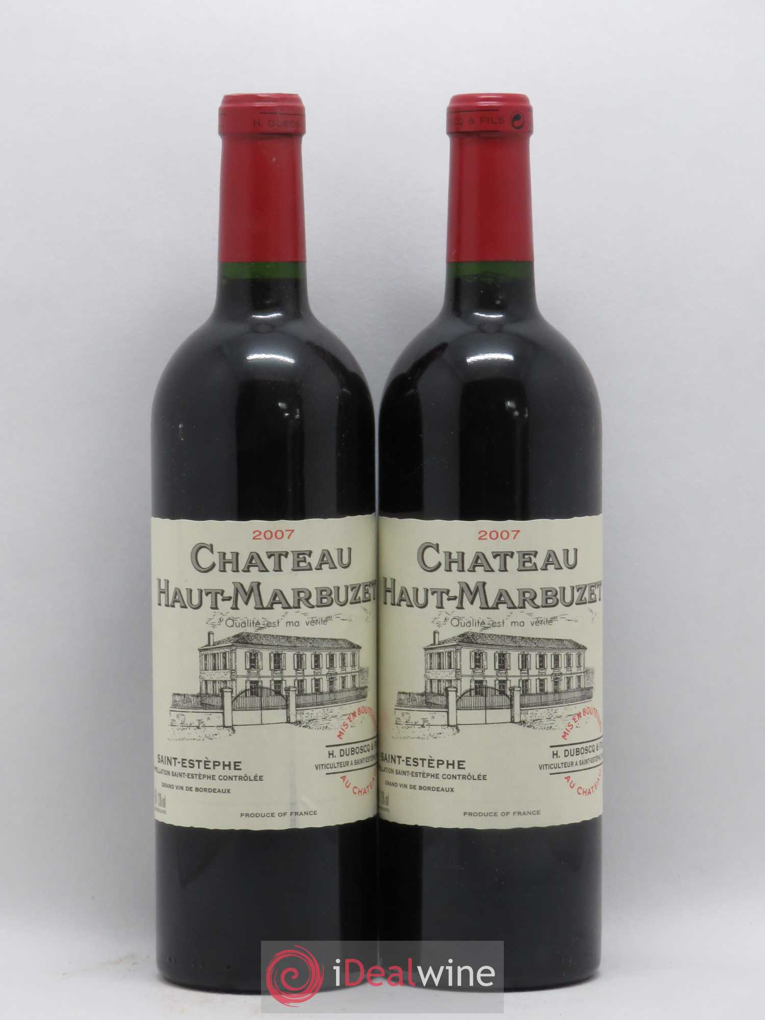Château Haut Marbuzet 2007 - Lot de 2 bouteilles - 0