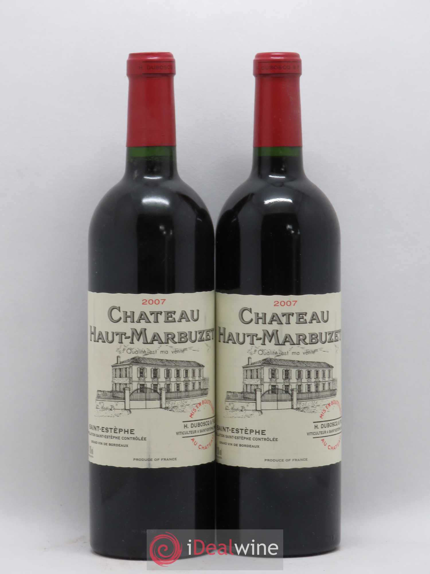Château Haut Marbuzet 2007 - Lot de 2 bouteilles - 0