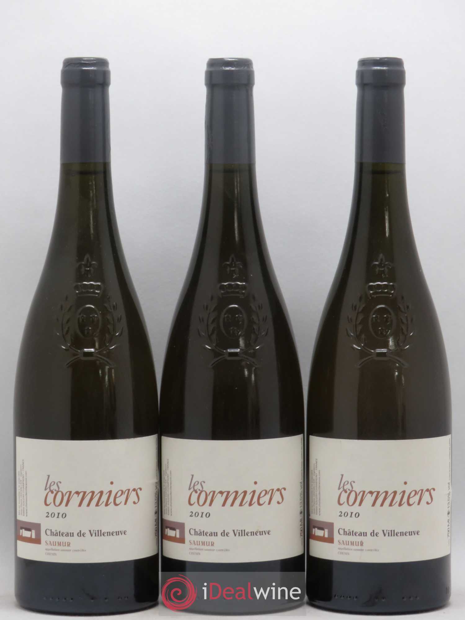 Saumur Les Cormiers Château de Villeneuve 2010 - Lot de 3 bouteilles - 0