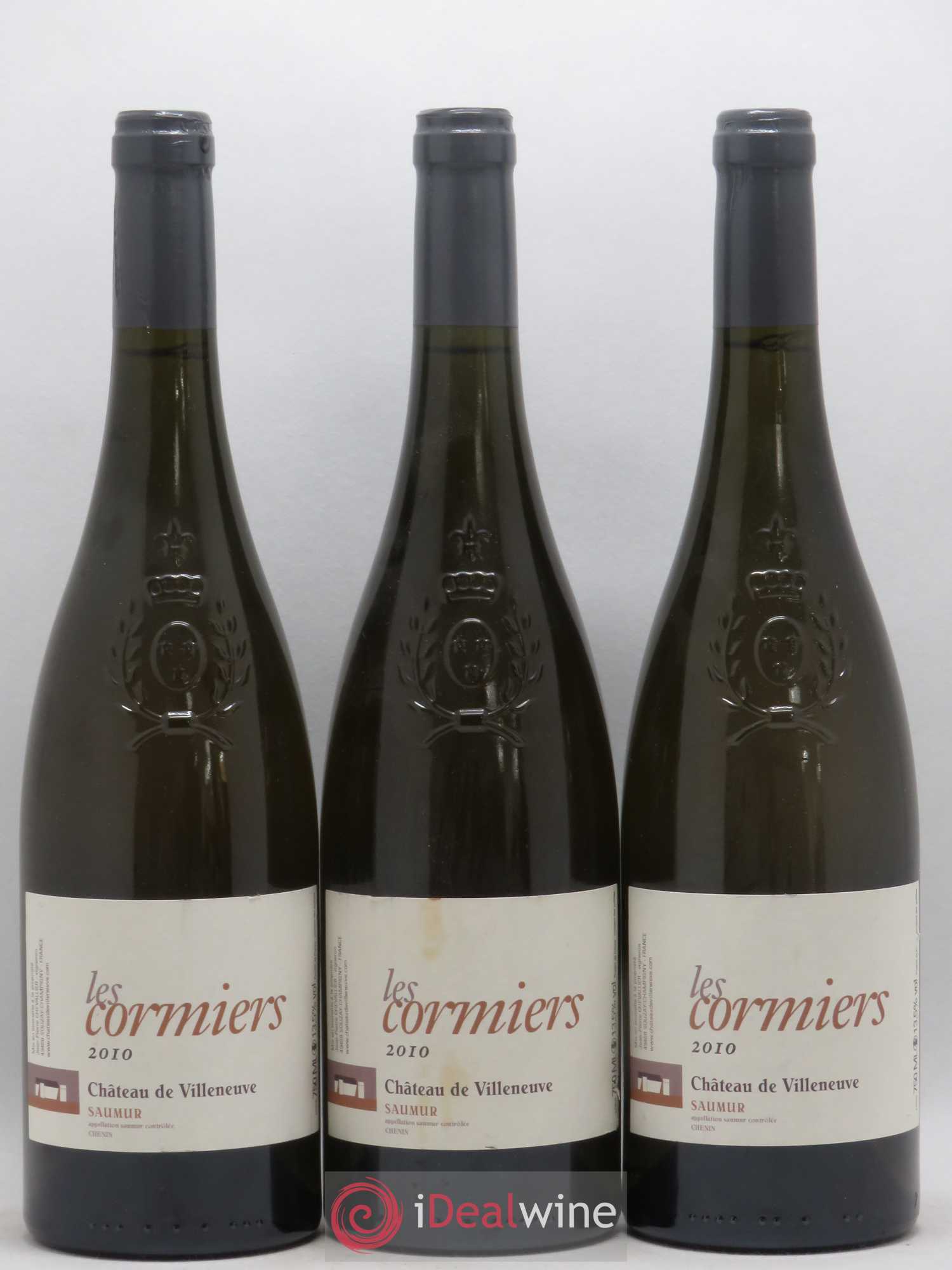 Saumur Les Cormiers Château de Villeneuve 2010 - Lot de 3 bouteilles - 0