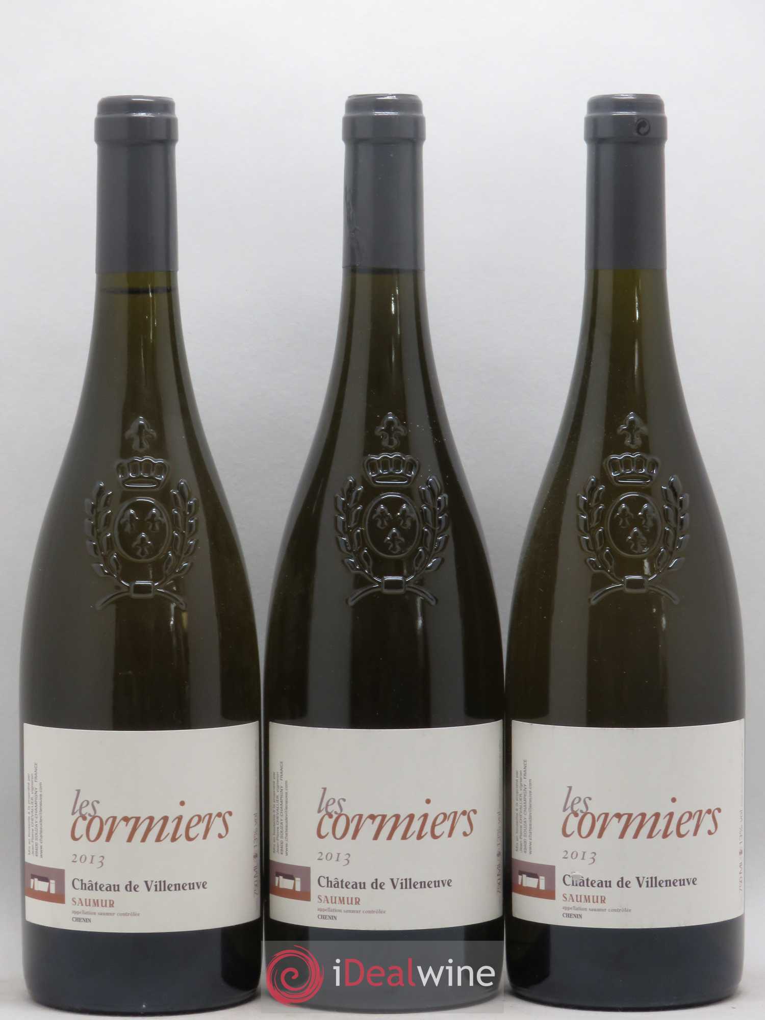 Saumur Les Cormiers Château de Villeneuve 2013 - Lot de 3 bouteilles - 0