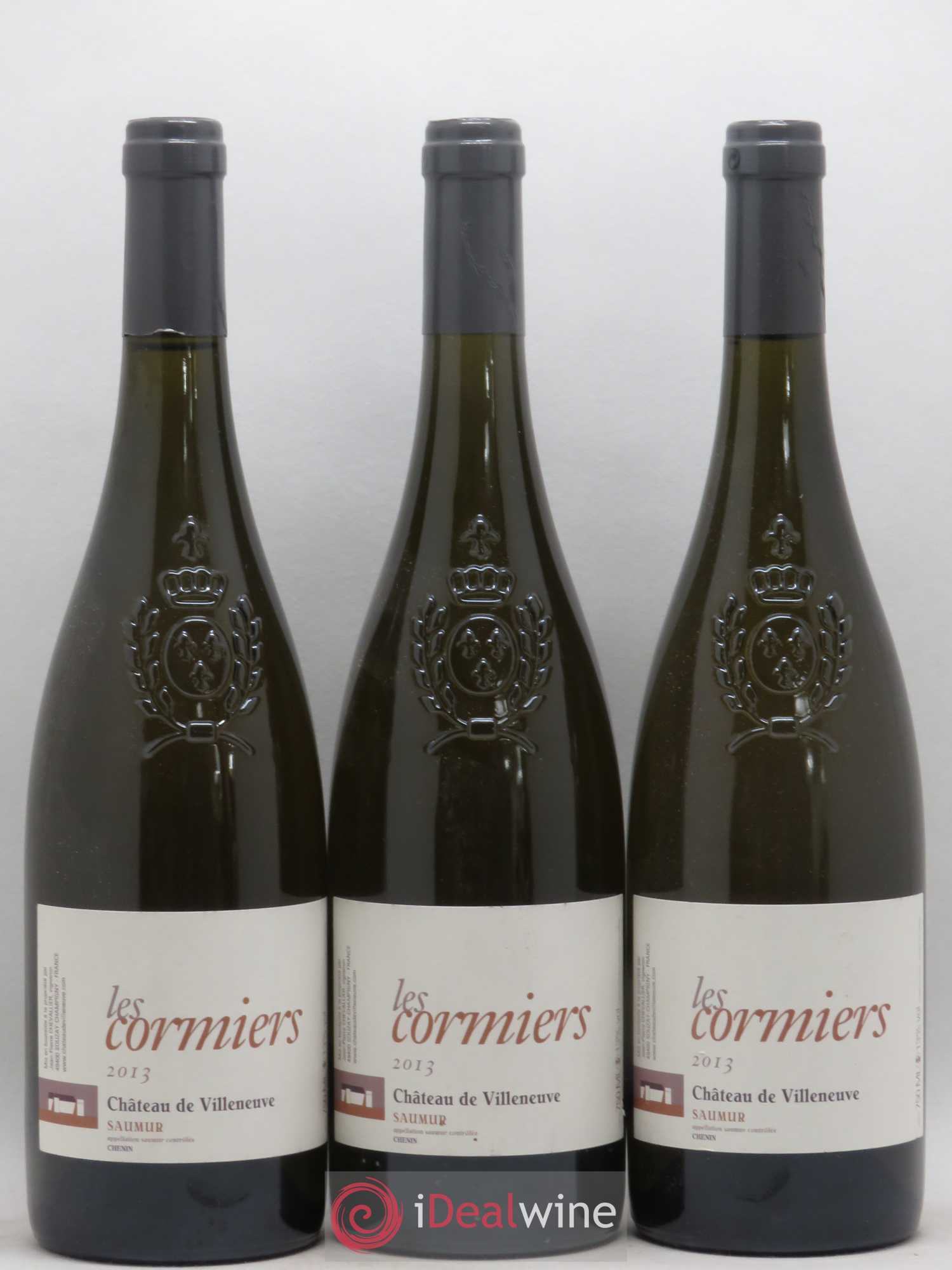 Saumur Les Cormiers Château de Villeneuve 2013 - Lot de 3 bouteilles - 0