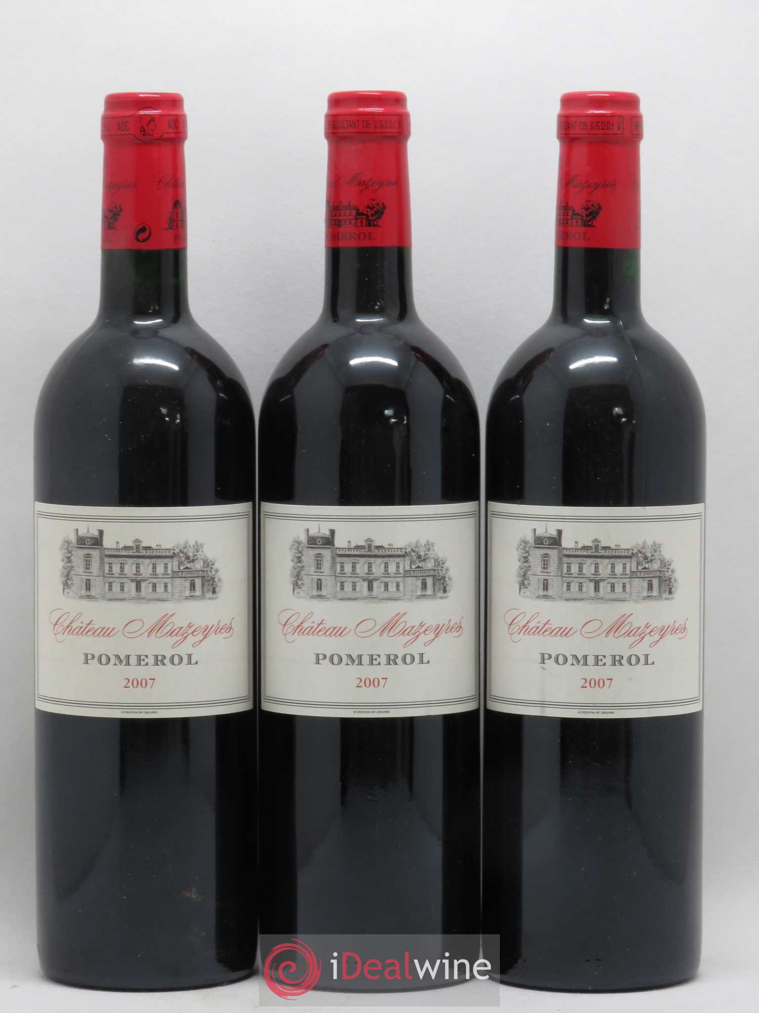 Château Mazeyres 2007 - Lot de 3 bouteilles - 0