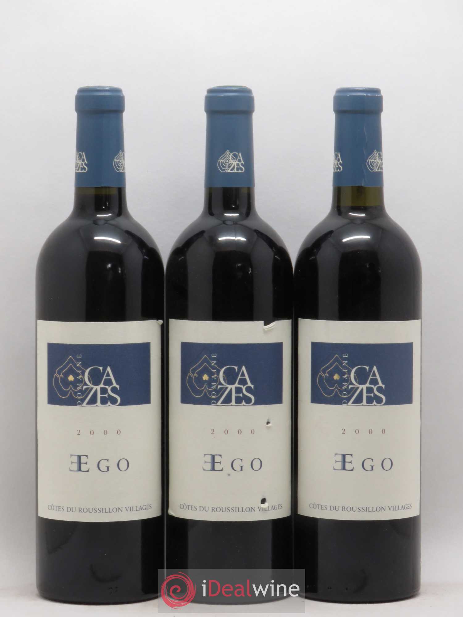 Côtes du Roussillon Ego Domaine Cazes 2000 - Lot de 3 bouteilles - 0