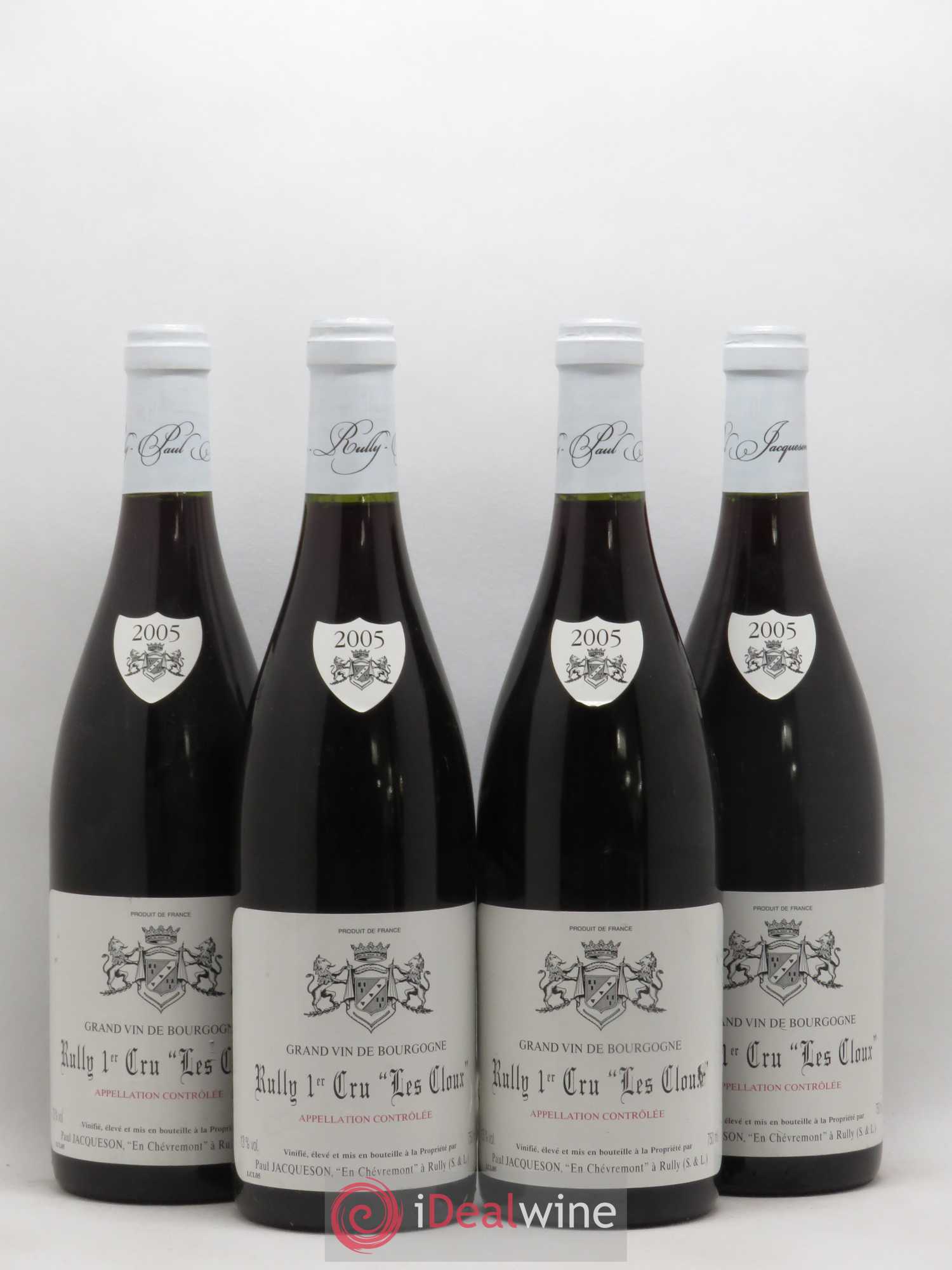 Rully 1er Cru Cloux Domaine Jacquesson 2005 - Posten von 4 Flaschen - 0