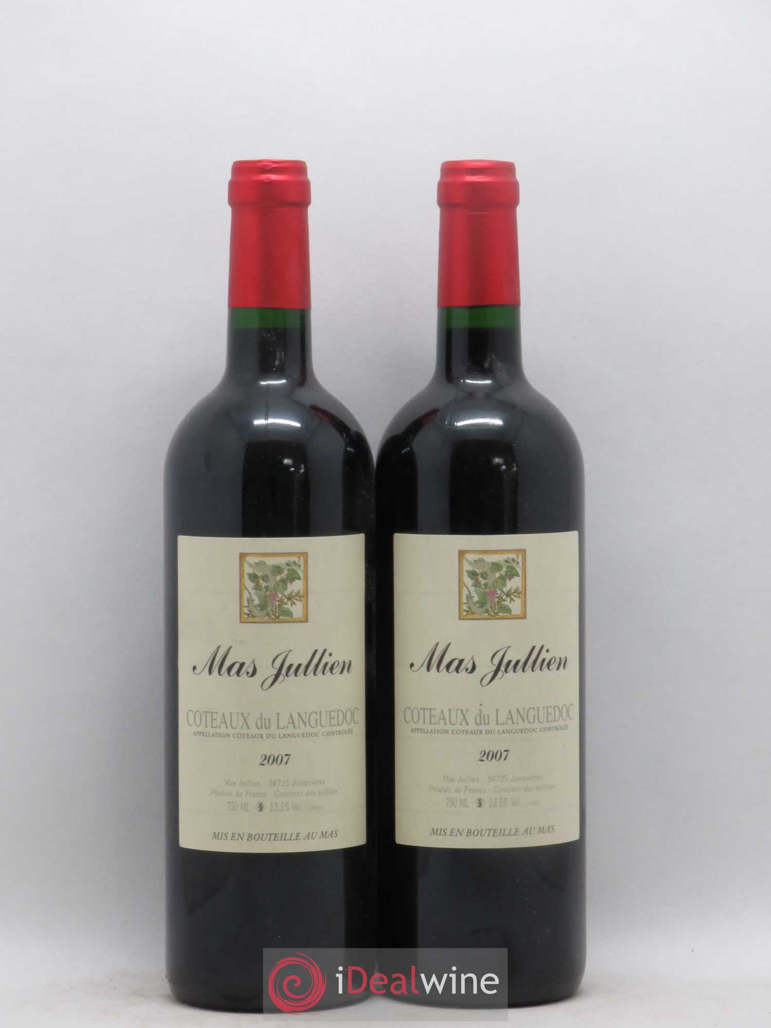 Terrasses du Larzac Mas Jullien Olivier Jullien 2007 - Lot de 2 bouteilles - 0