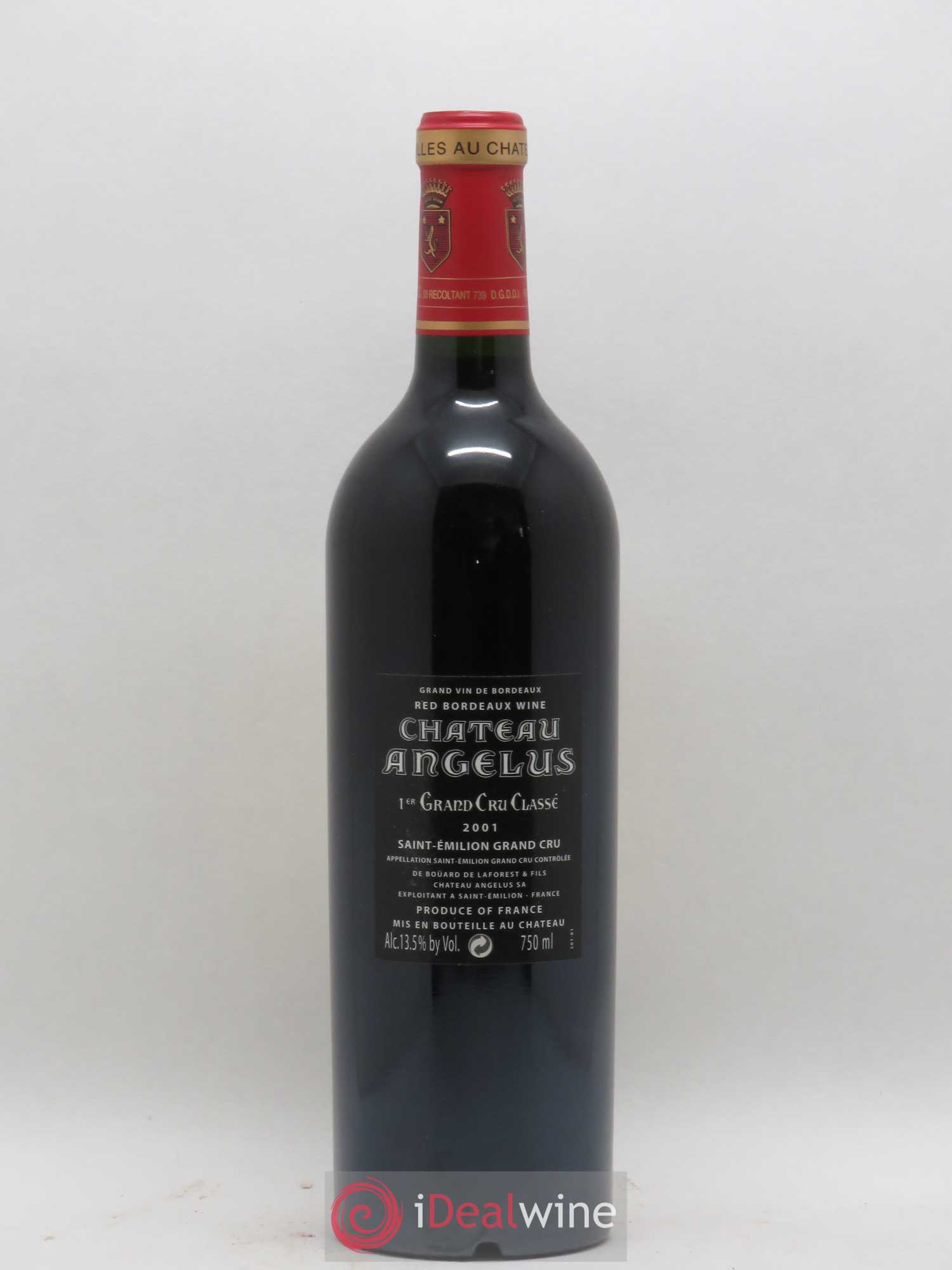 Château Angélus 1er Grand Cru Classé A 2001 - Lot de 1 bouteille - 1