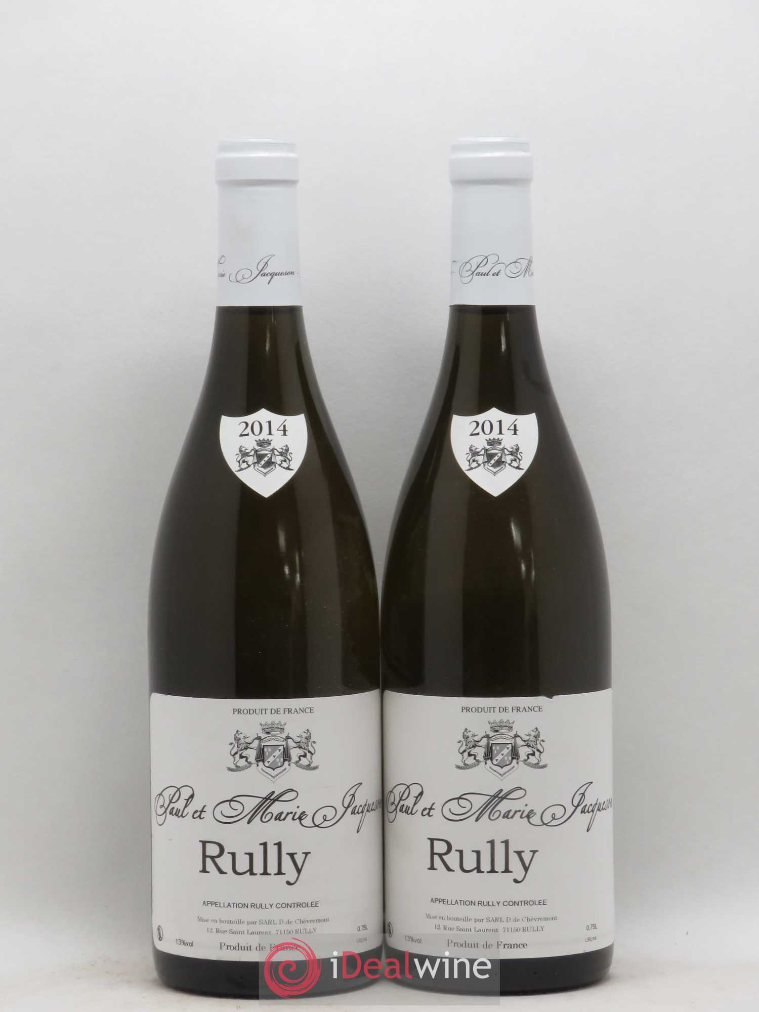 Rully Jacquesson 2014 - Lot of 2 bottles - 0