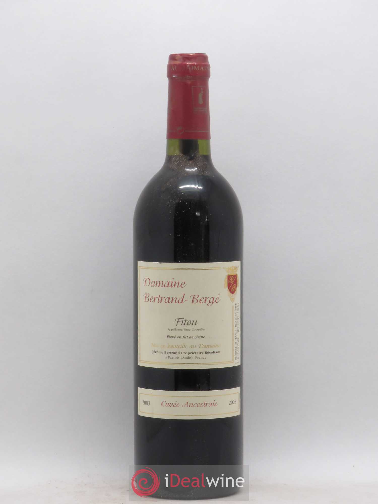 Fitou Cuvée Ancestrale Bertrand Berge 2003 - Posten von 1 Flasche - 0