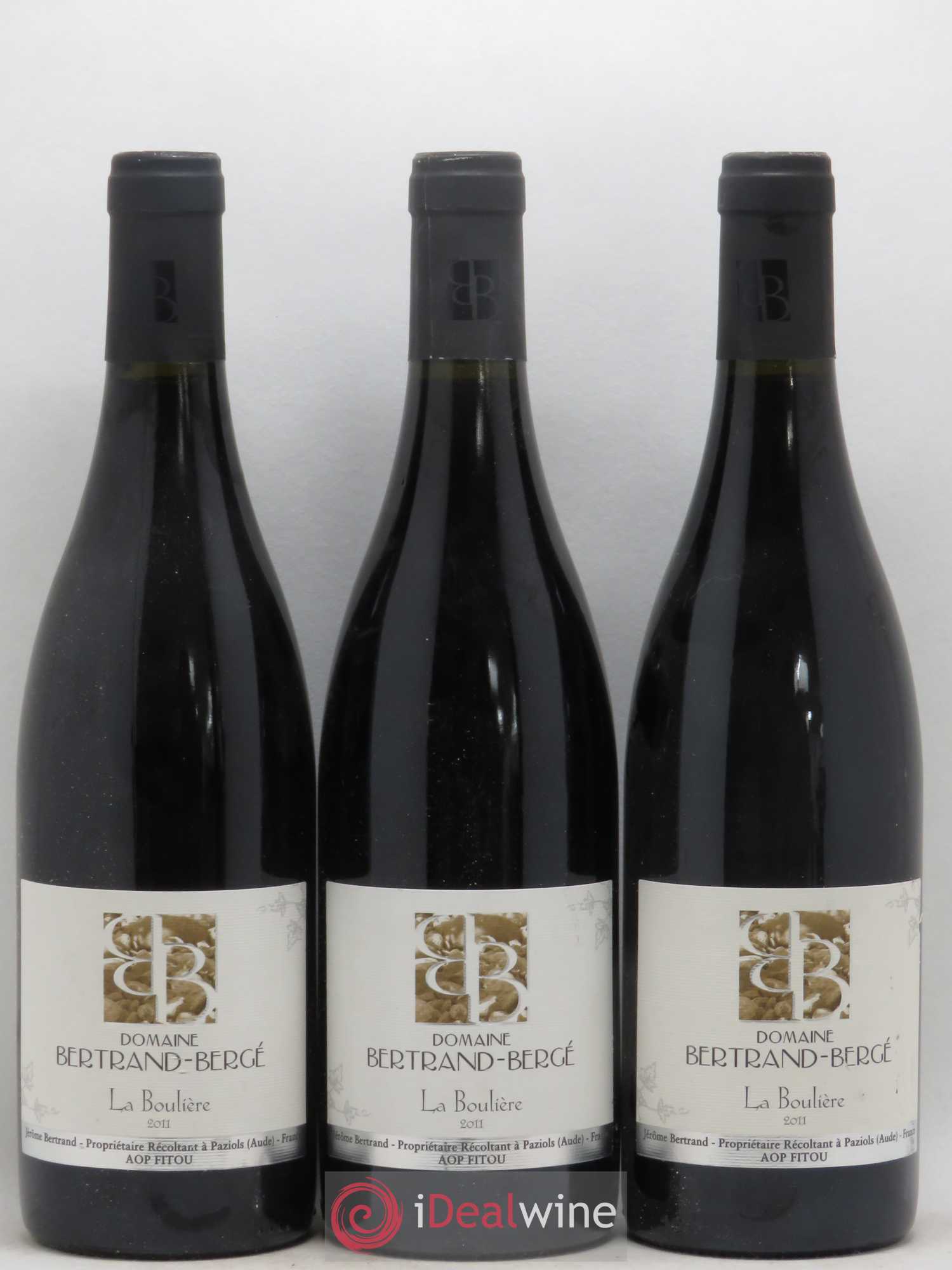 Fitou La Bouilière Bertrand Berge 2011 - Posten von 3 Flaschen - 0