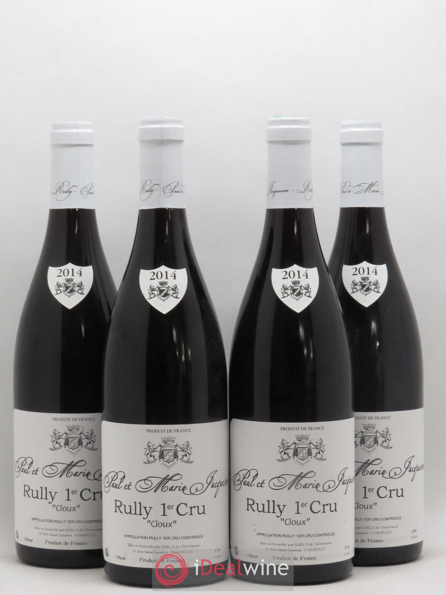 Rully 1er Cru Cloux Domaine Jacquesson 2014 - Posten von 4 Flaschen - 0