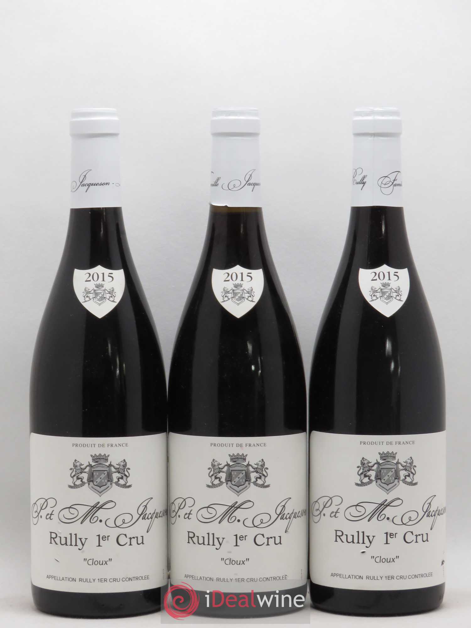 Rully 1er Cru Cloux Domaine Jacquesson 2015 - Posten von 3 Flaschen - 0
