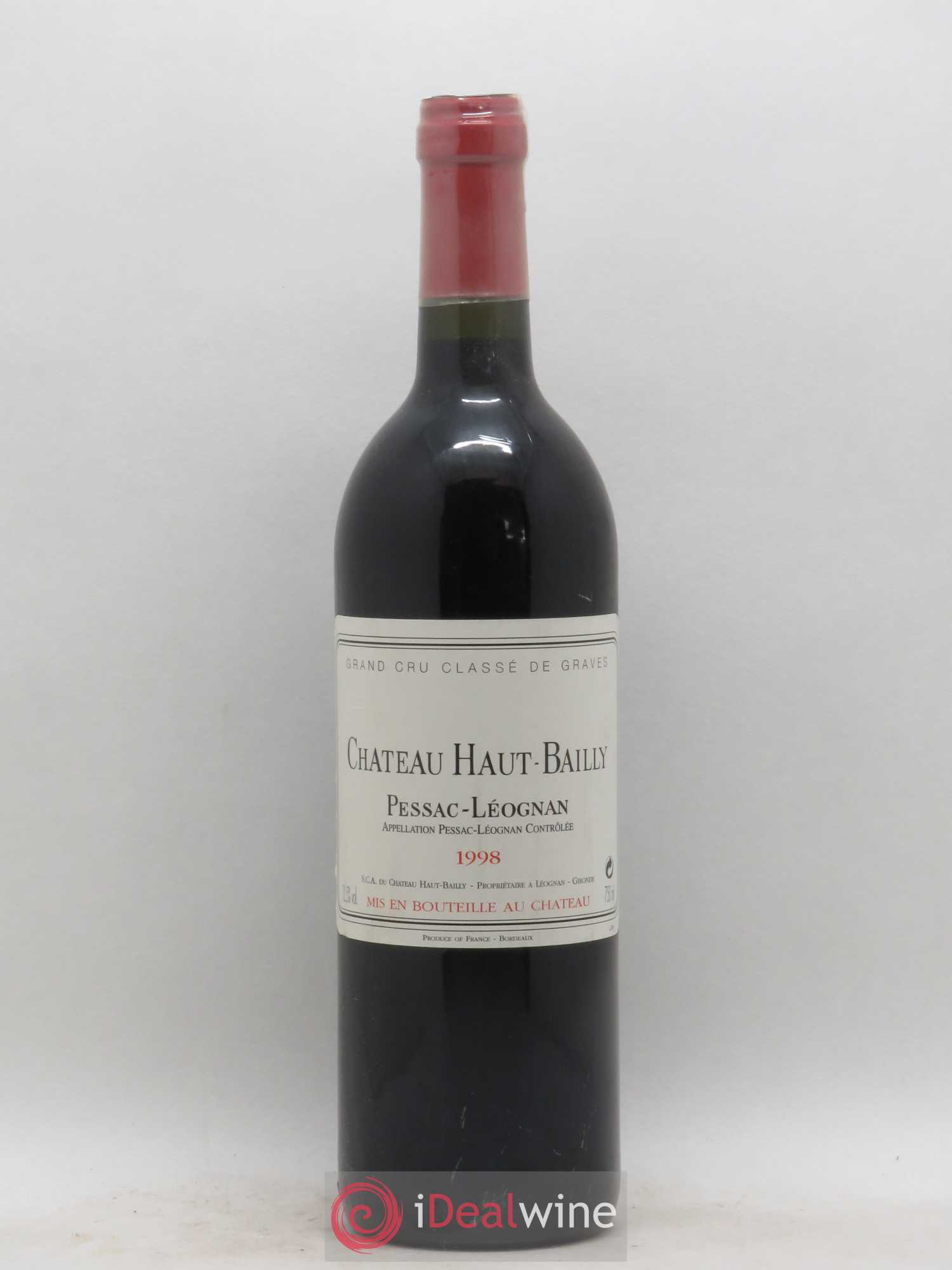 Château Haut-Bailly Cru Classé de Graves 1998 - Lot de 1 bouteille - 0