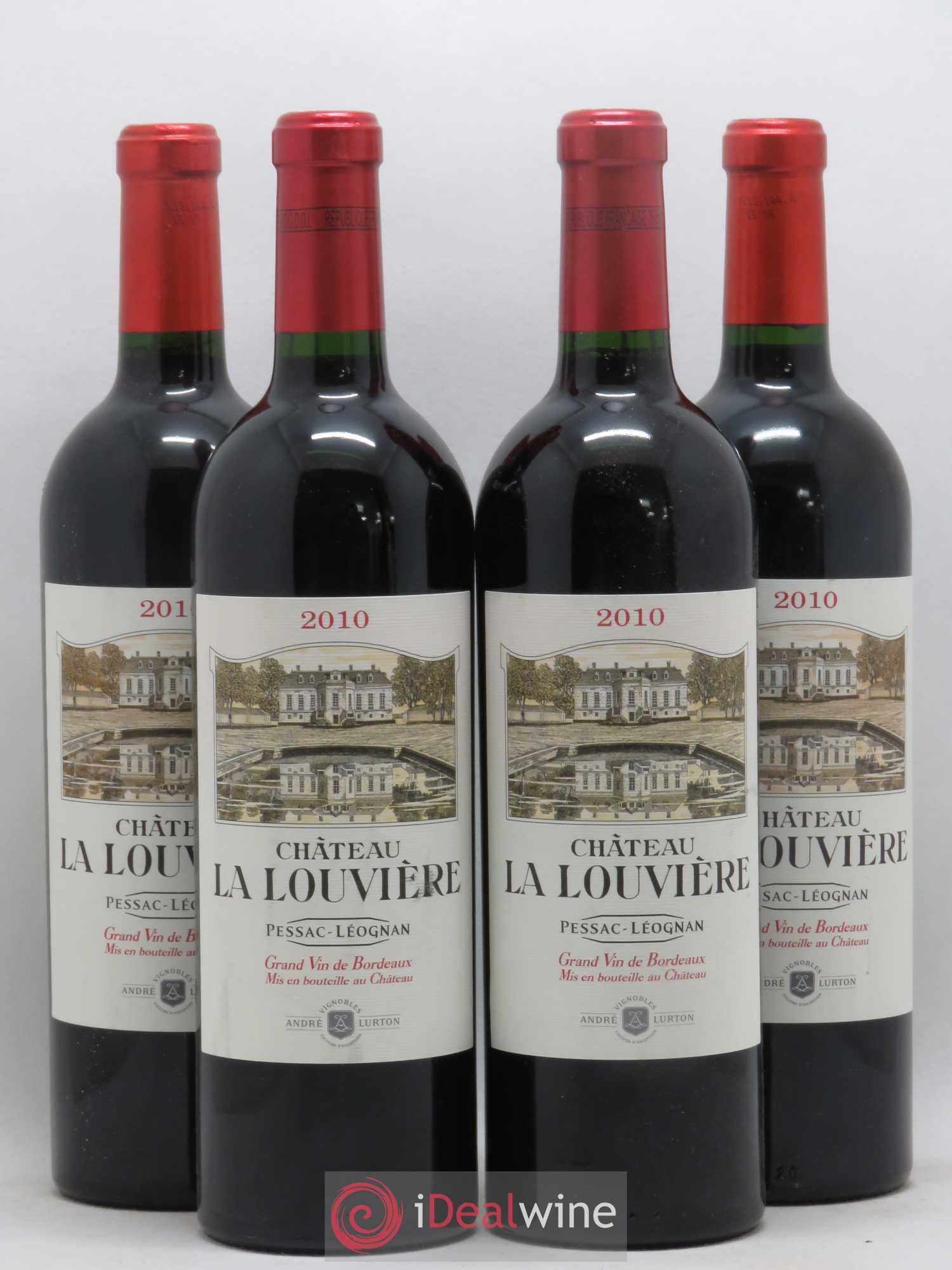 Château la Louvière 2010 - Lot de 4 bouteilles - 0