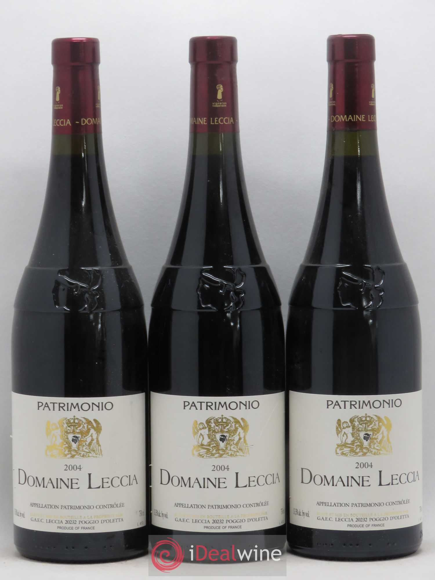 Patrimonio Yves Leccia 2004 - Lot de 3 bouteilles - 0