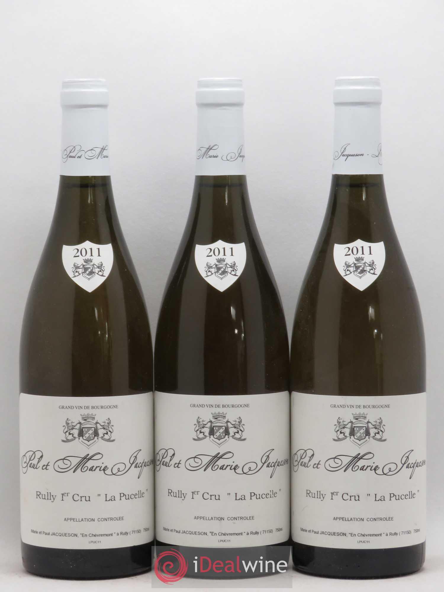 Rully 1er Cru La Pucelle Domaine Jacquesson 2011 - Posten von 3 Flaschen - 0