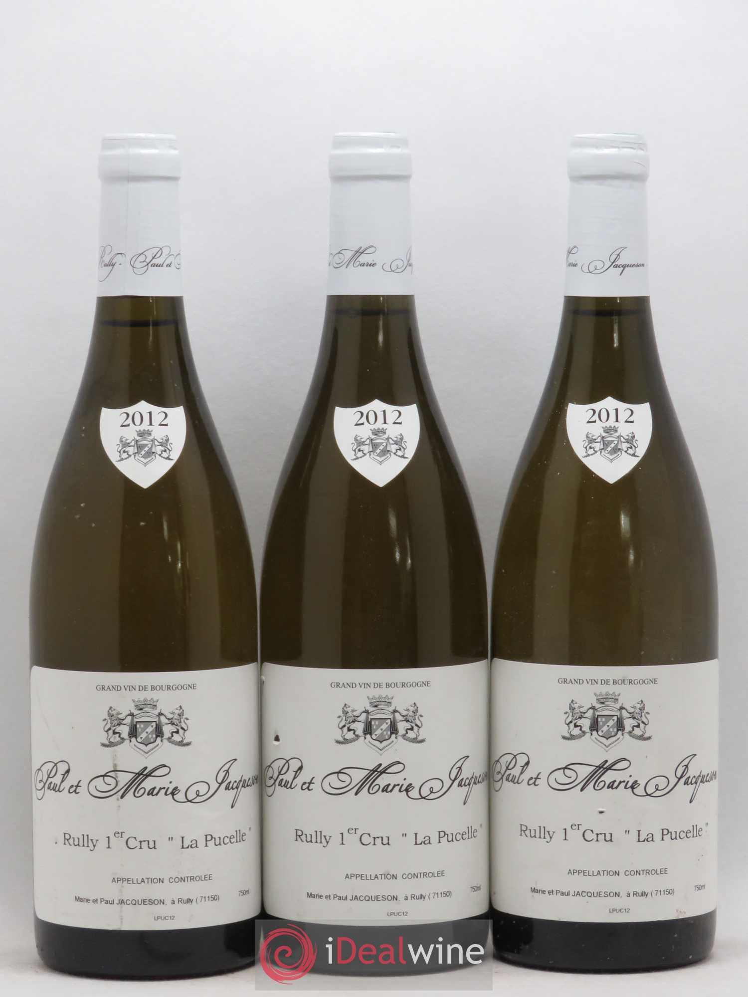 Rully 1er Cru La Pucelle Domaine Jacquesson 2012 - Posten von 3 Flaschen - 0