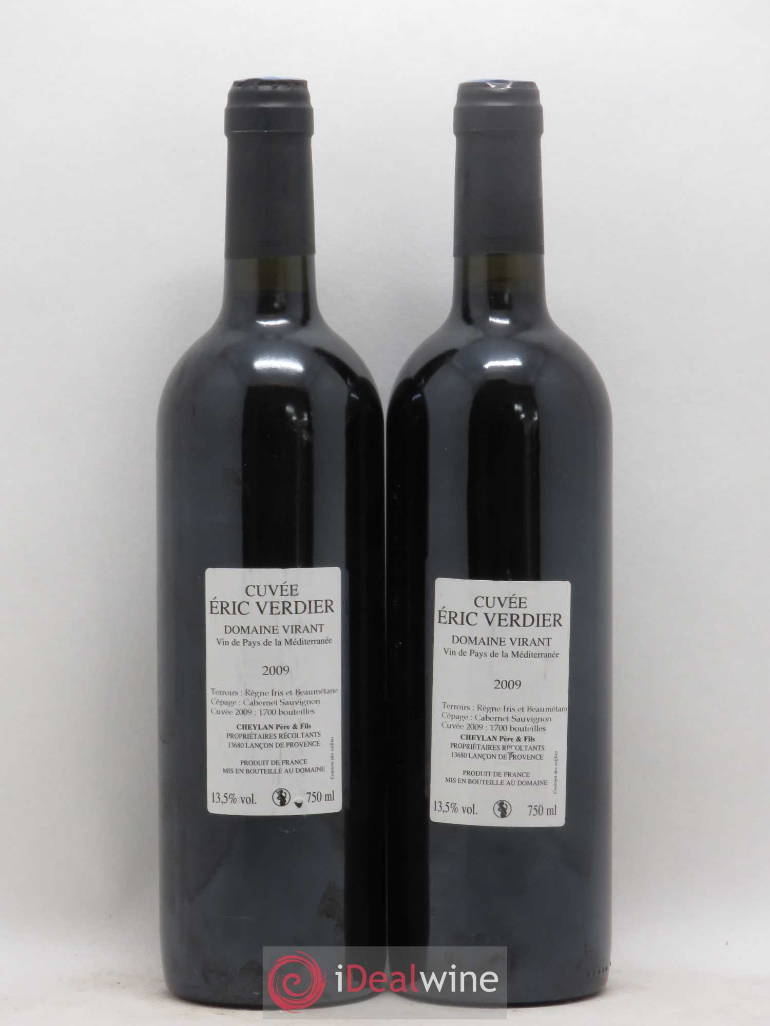 Méditerranée Cuvée Eric Verdier Domaine Virant Noli Me Tangere 2009 - Posten von 2 Flaschen - 1