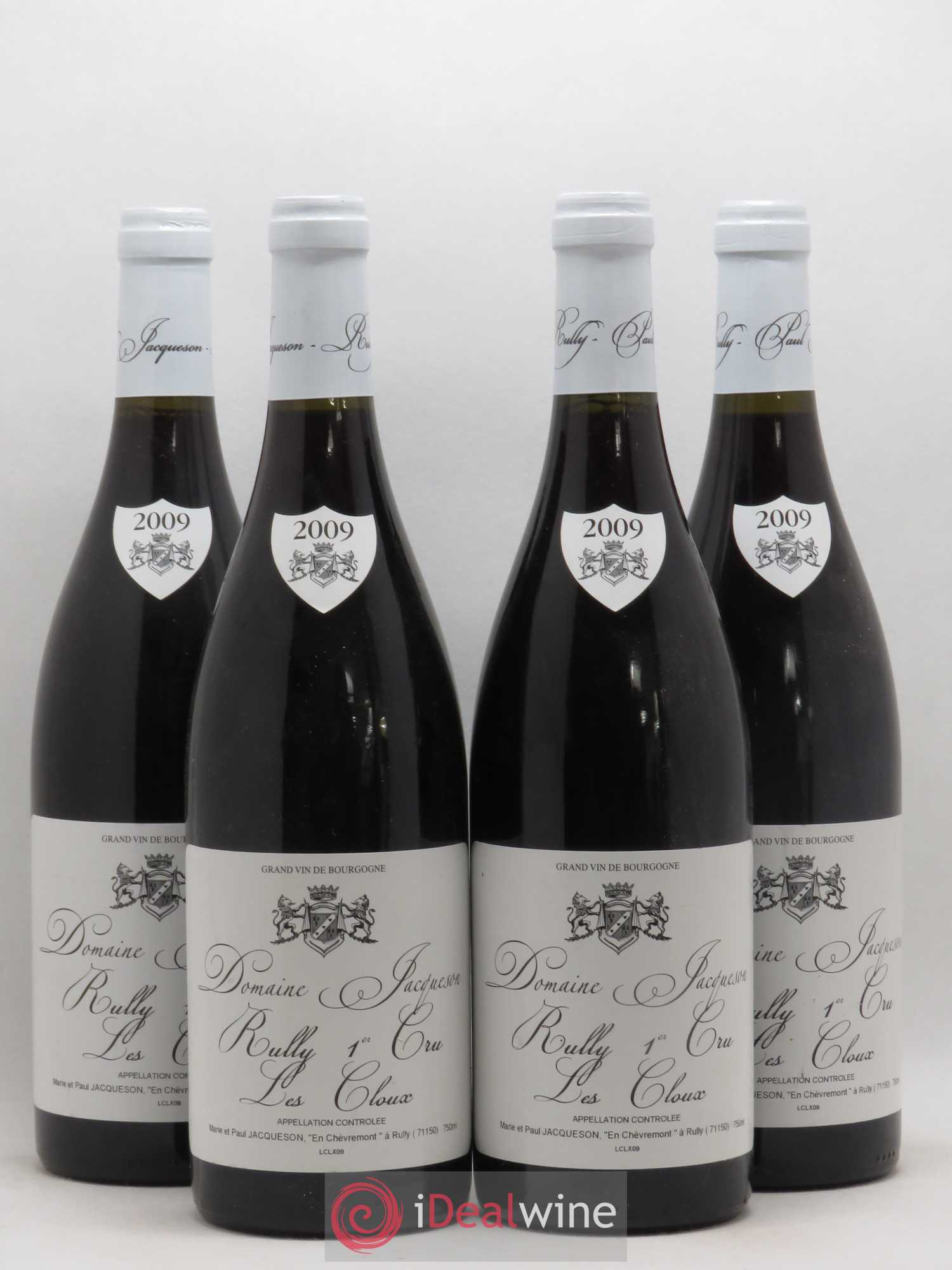 Rully 1er Cru Cloux Domaine Jacquesson 2009 - Posten von 4 Flaschen - 0