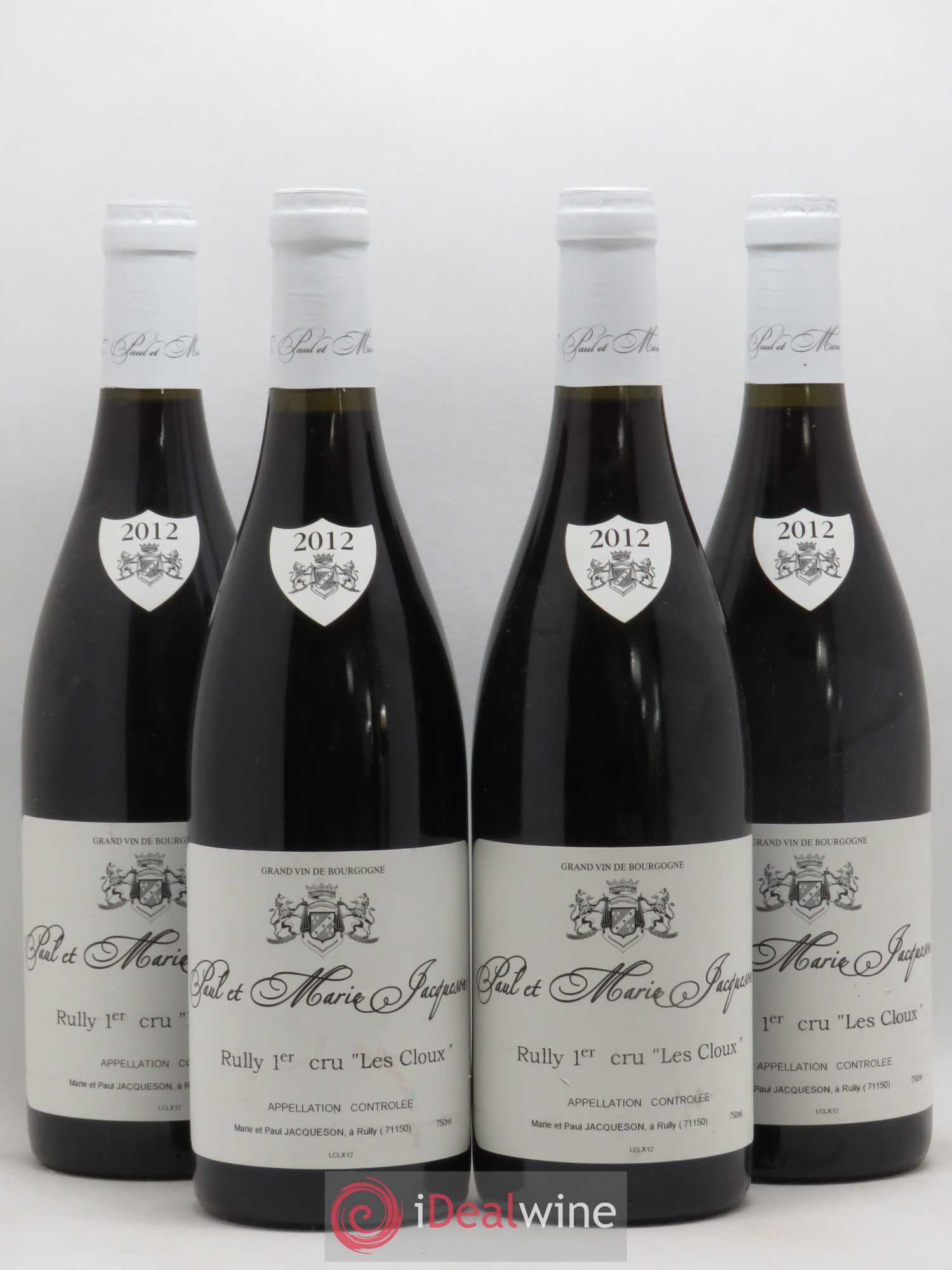 Rully 1er Cru Cloux Domaine Jacquesson 2012 - Posten von 4 Flaschen - 0