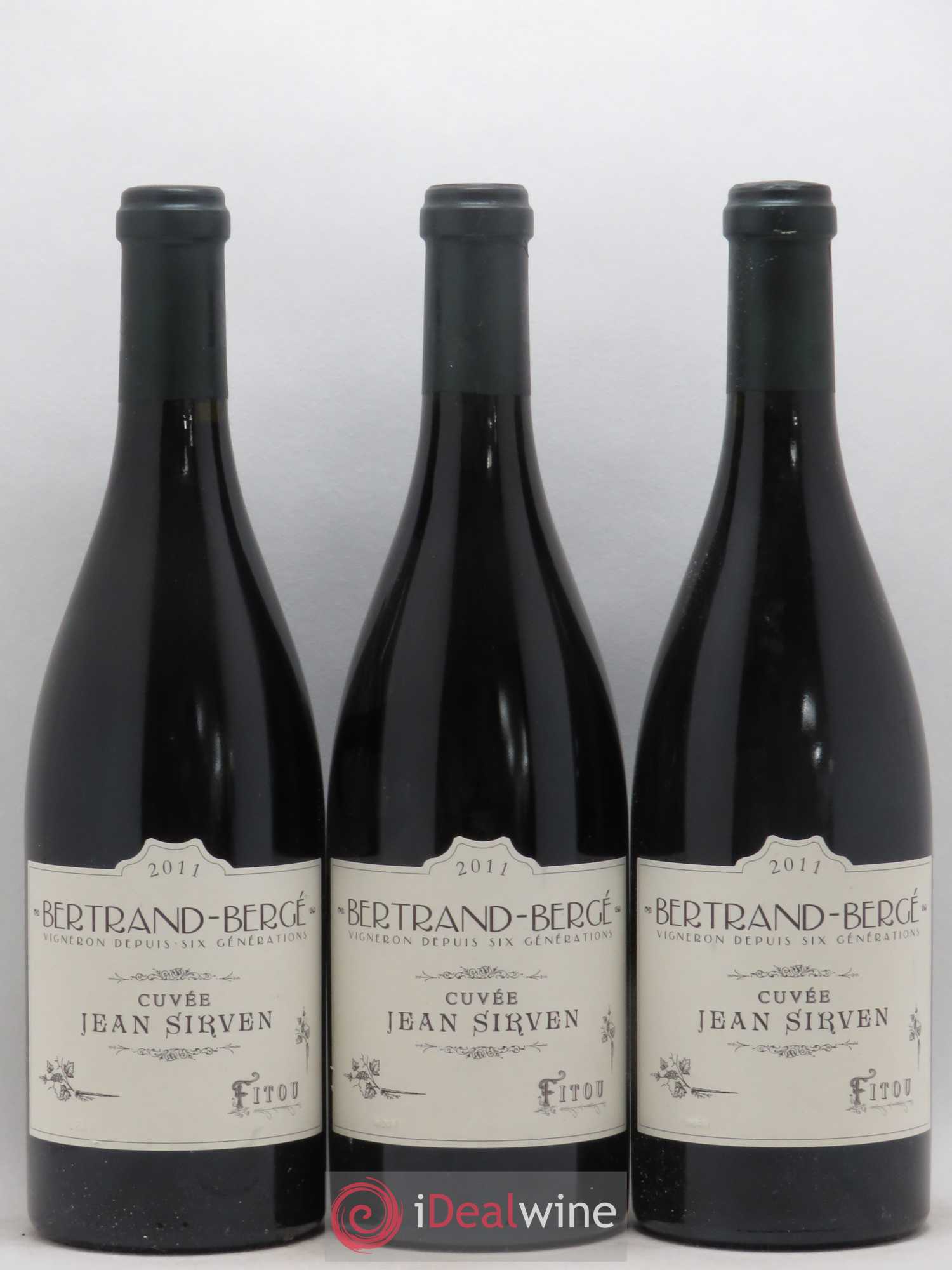 Fitou Cuvée Jean Sirven Bertrand Berge 2011 - Posten von 3 Flaschen - 0