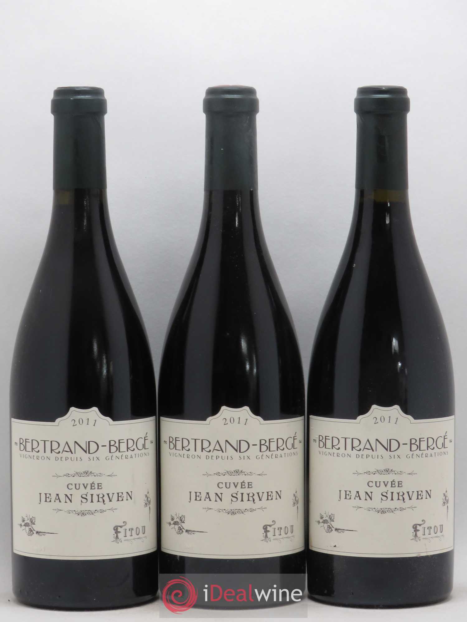 Fitou Cuvée Jean Sirven Bertrand Berge 2011 - Posten von 3 Flaschen - 0