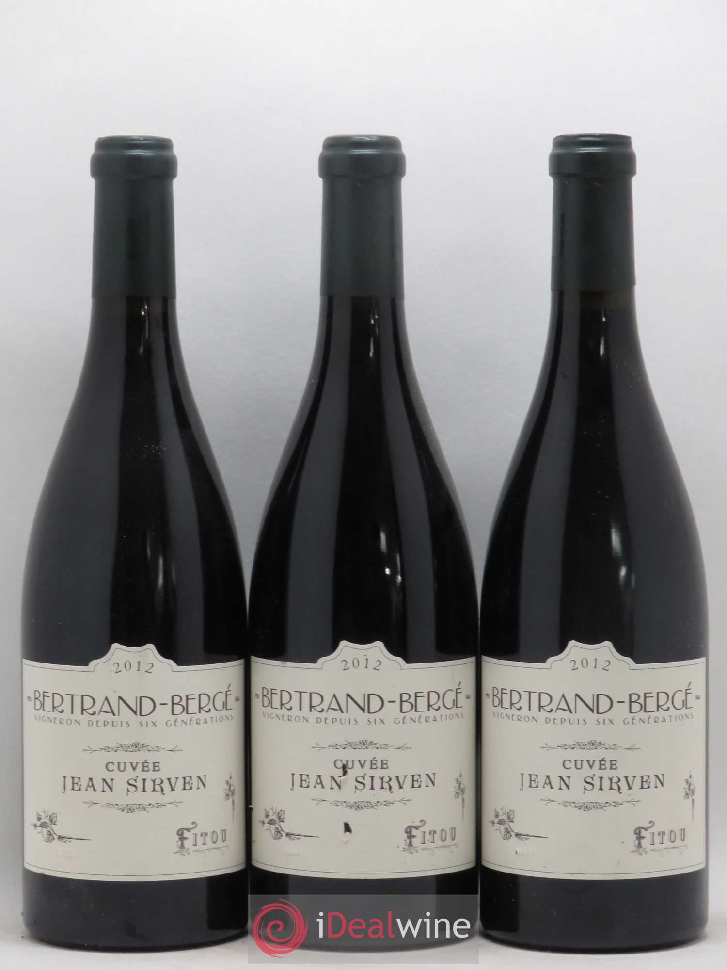 Fitou Cuvée Jean Sirven Bertrand Berge 2012 - Posten von 3 Flaschen - 0