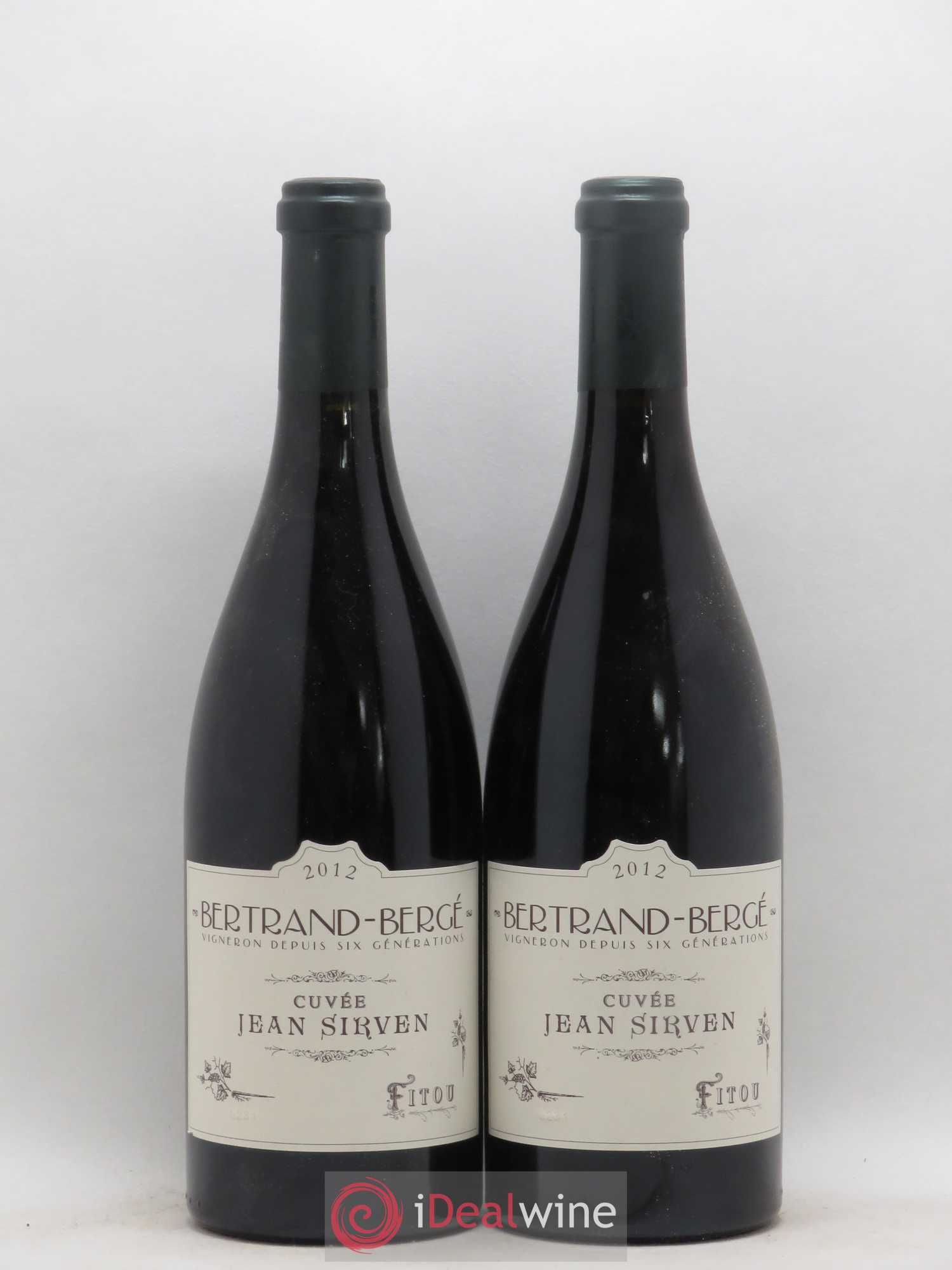 Fitou Cuvée Jean Sirven Bertrand Berge 2012 - Posten von 2 Flaschen - 0