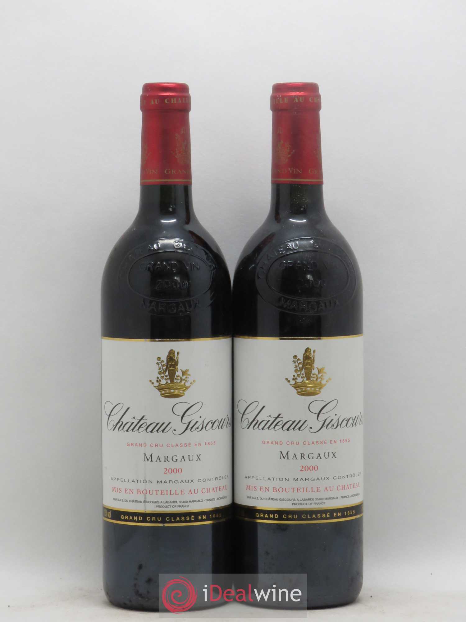 Château Giscours 3ème Grand Cru Classé 2000 - Lot de 2 bouteilles - 0