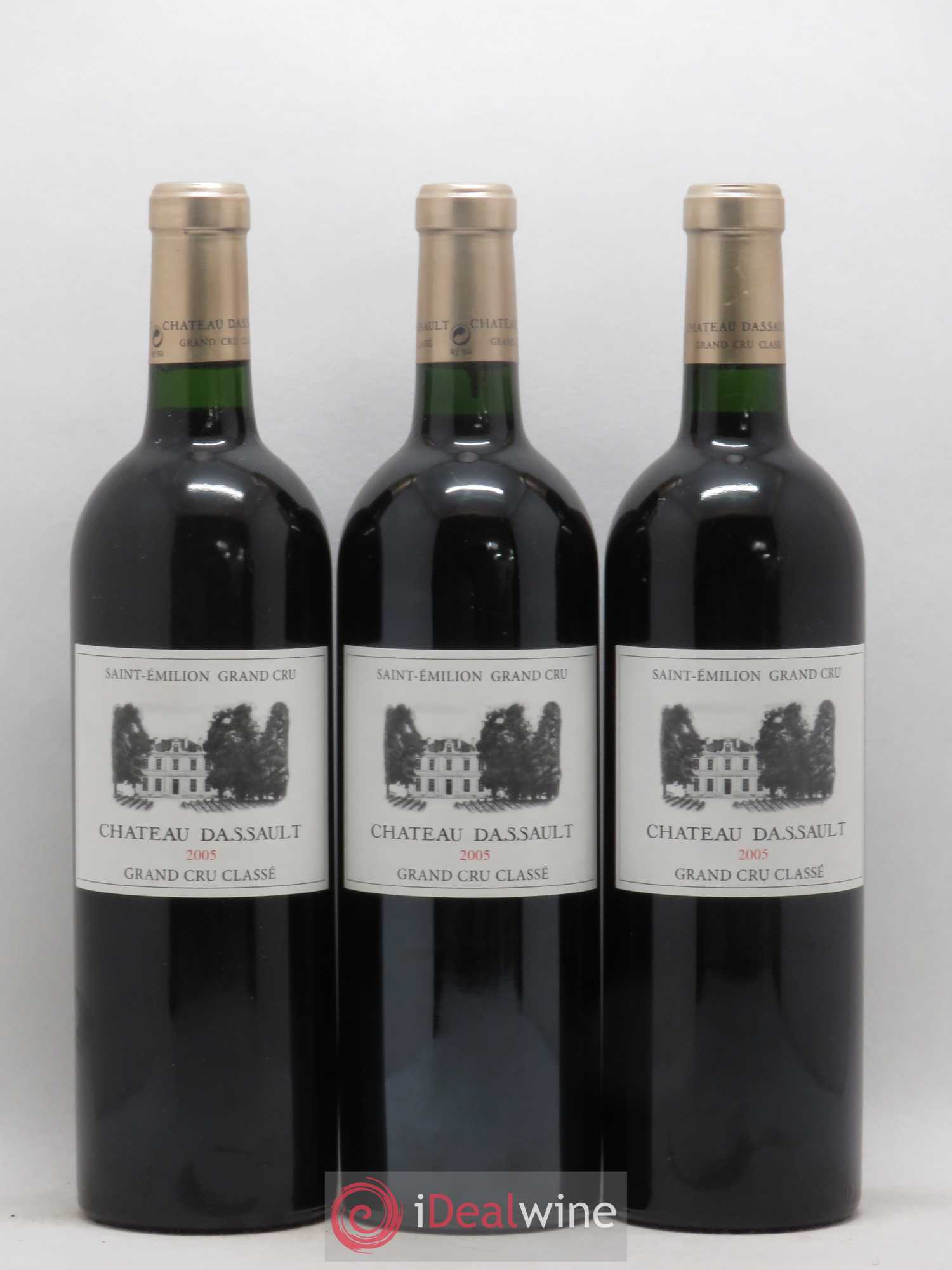 Château Dassault Grand Cru Classé 2005 - Lot de 3 bouteilles - 0