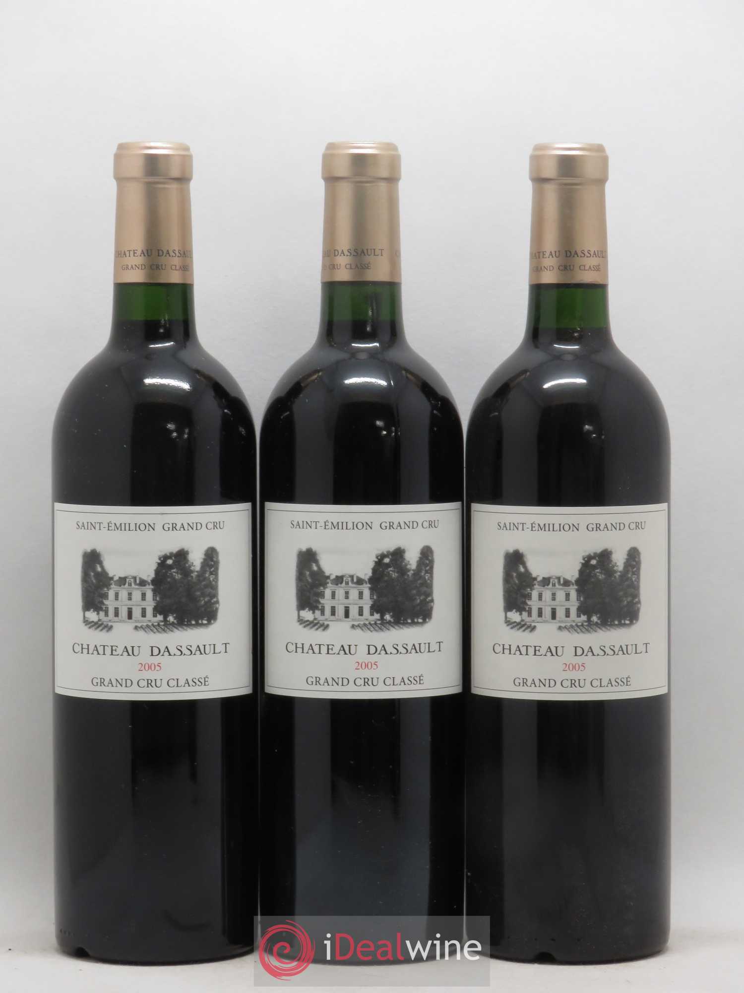 Château Dassault Grand Cru Classé 2005 - Lot de 3 bouteilles - 0