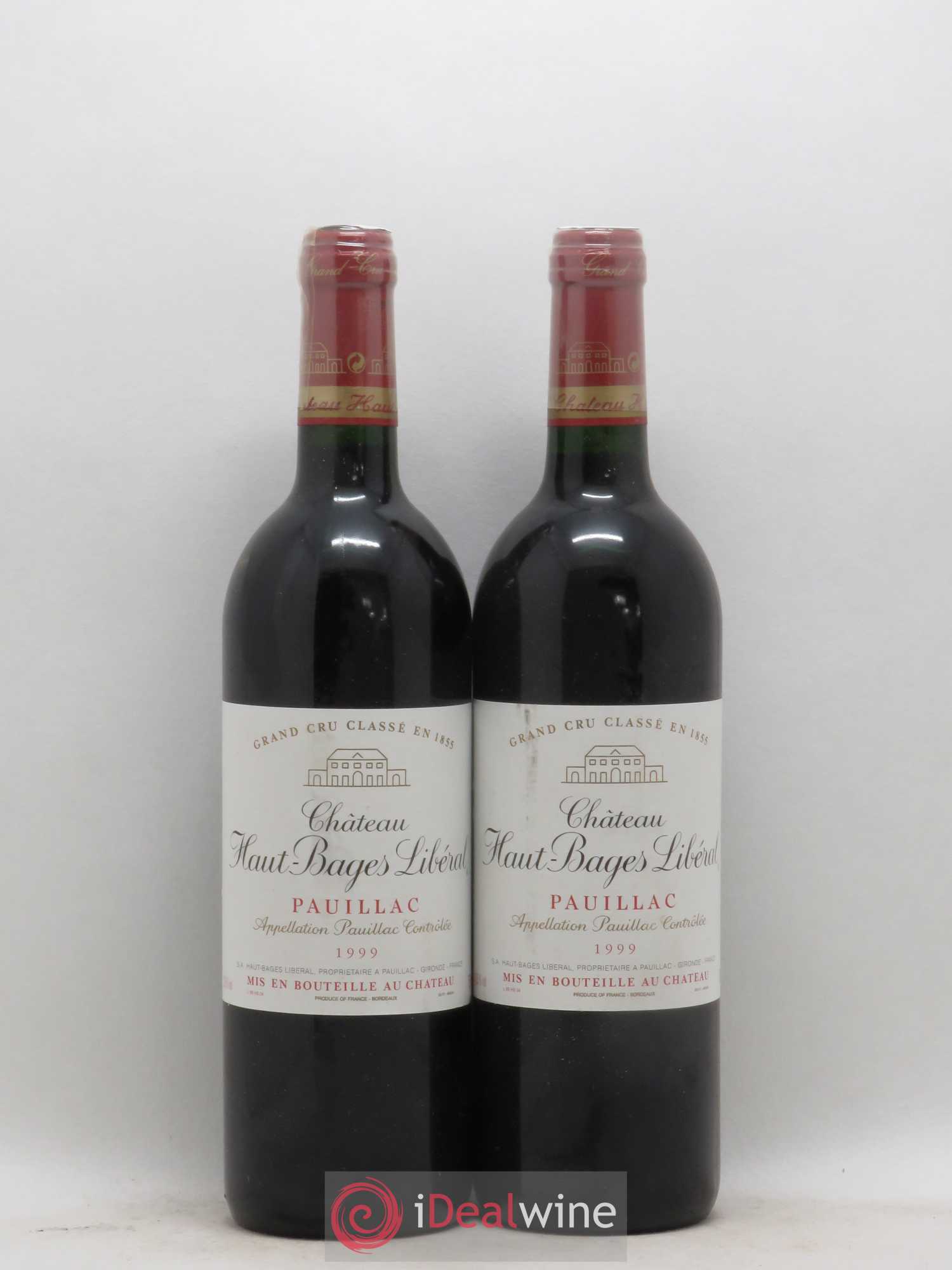 Château Haut Bages Libéral 5ème Grand Cru Classé 1999 - Lot de 2 bouteilles - 0