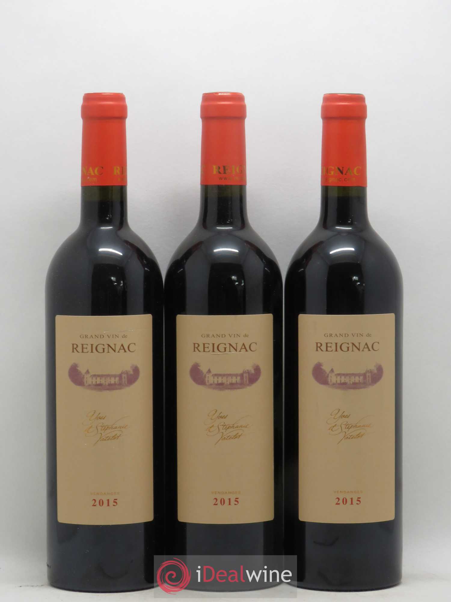 Grand vin de Reignac 2015 - Lot de 3 bouteilles - 0