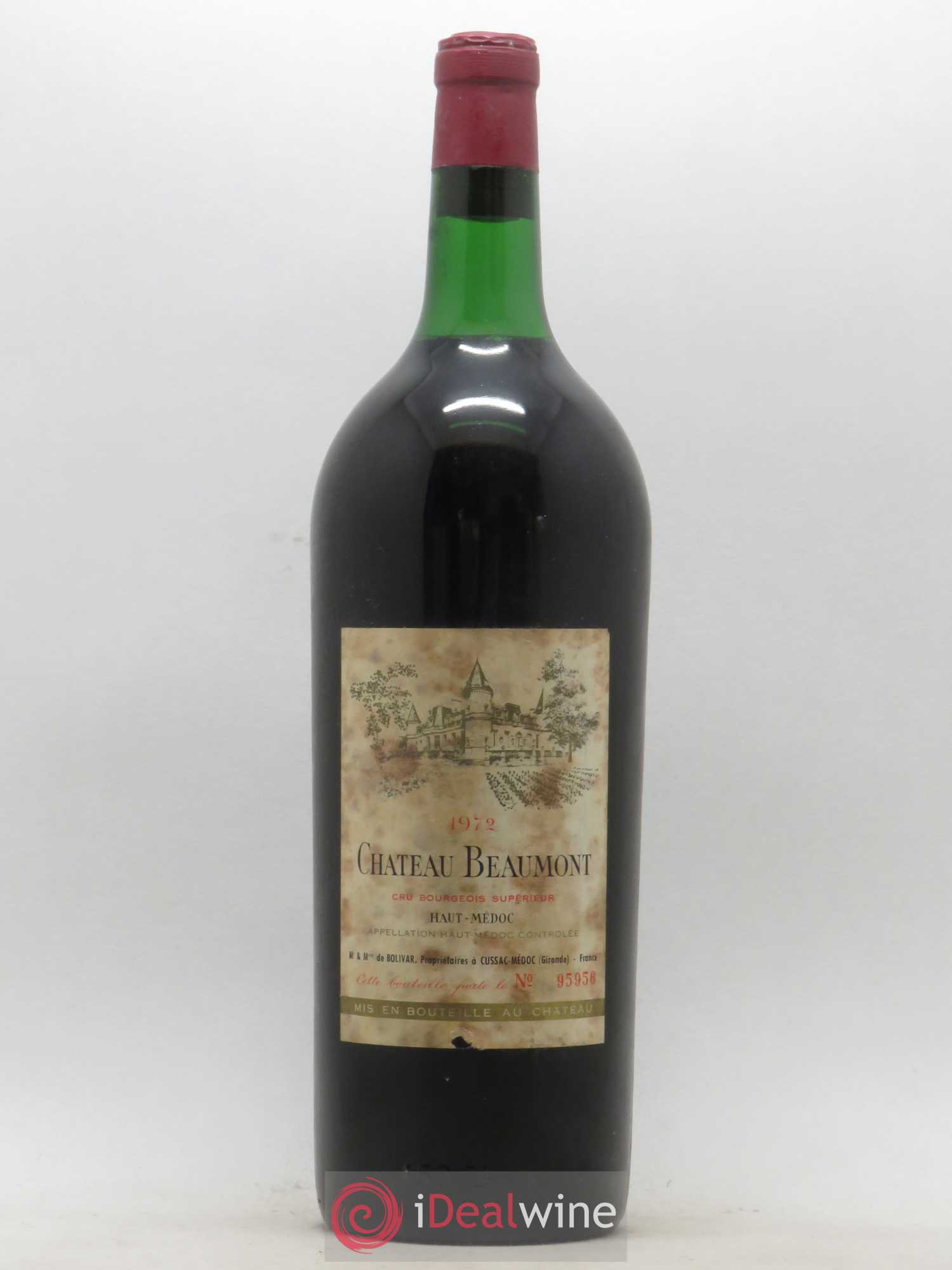 Château Beaumont Cru Bourgeois 1972 - Lot de 1 magnum - 0