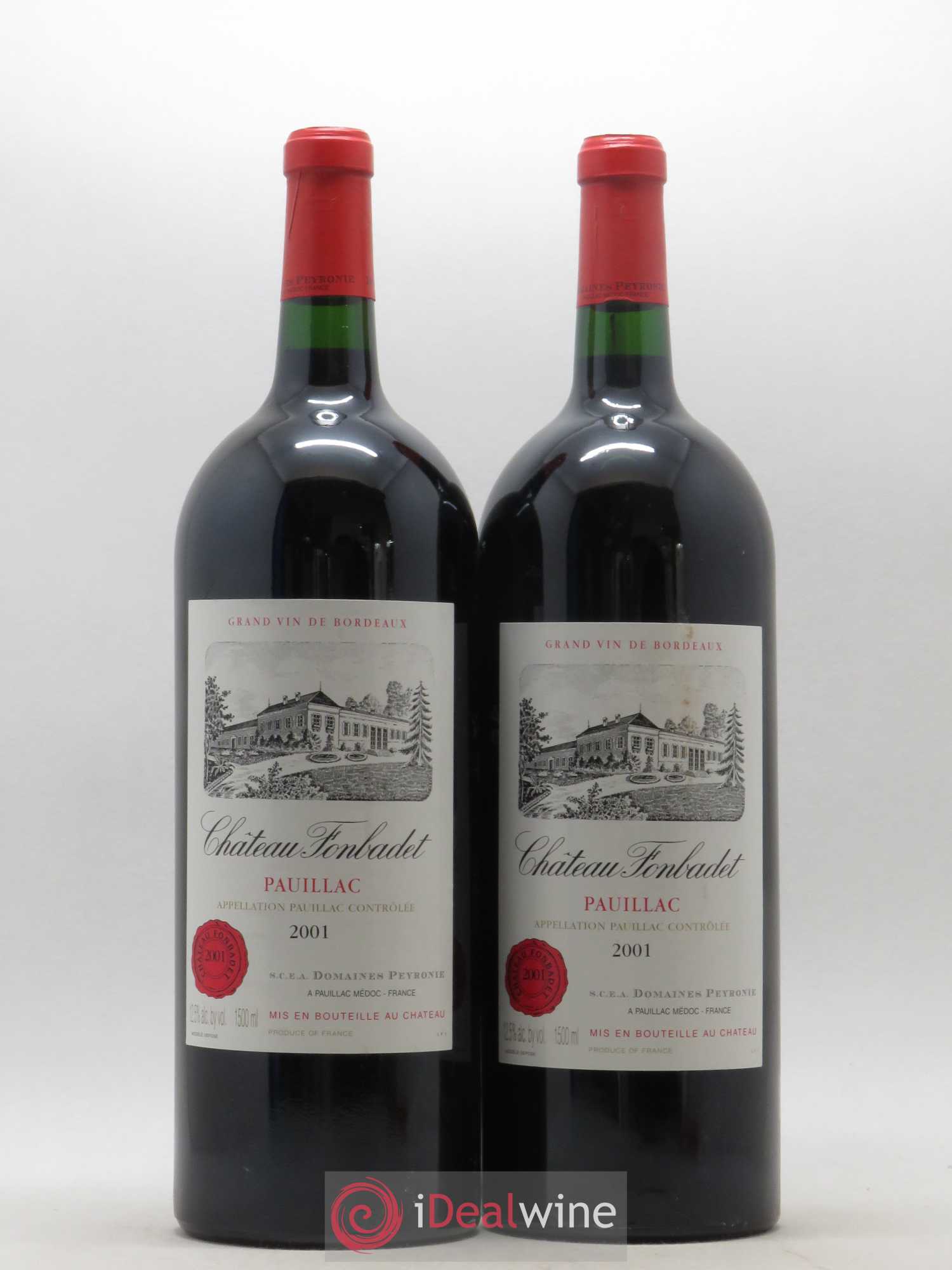 Château Fonbadet 2001 - Posten von 2 Magnum - 0
