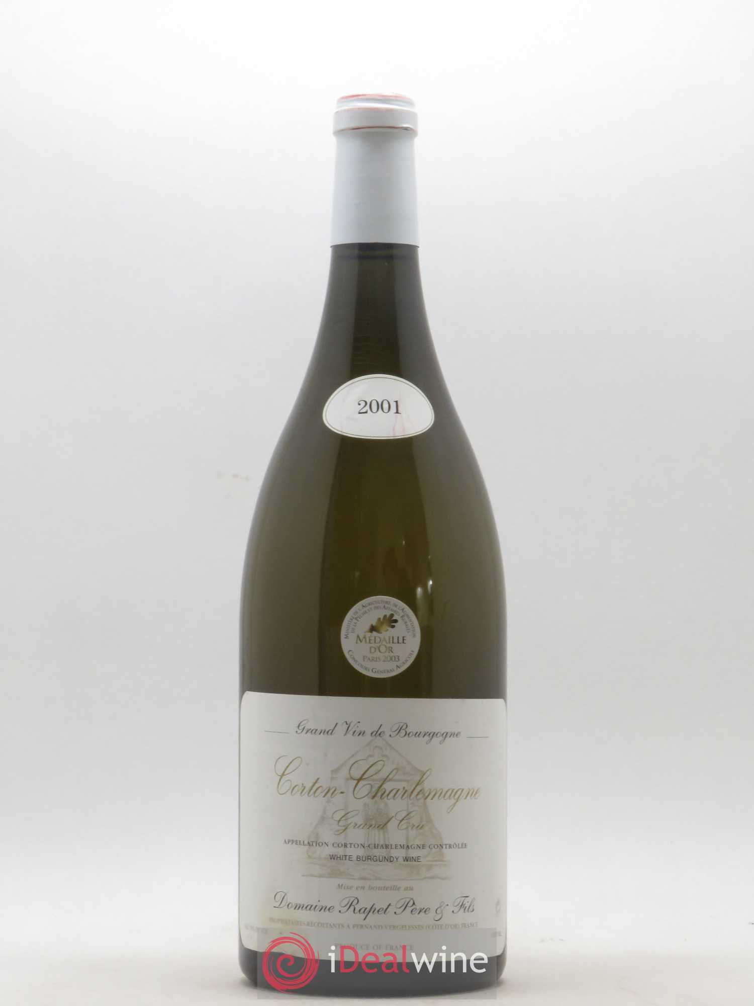 Corton-Charlemagne Grand Cru Rapet Père & Fils 2001 - Lot de 1 magnum - 0