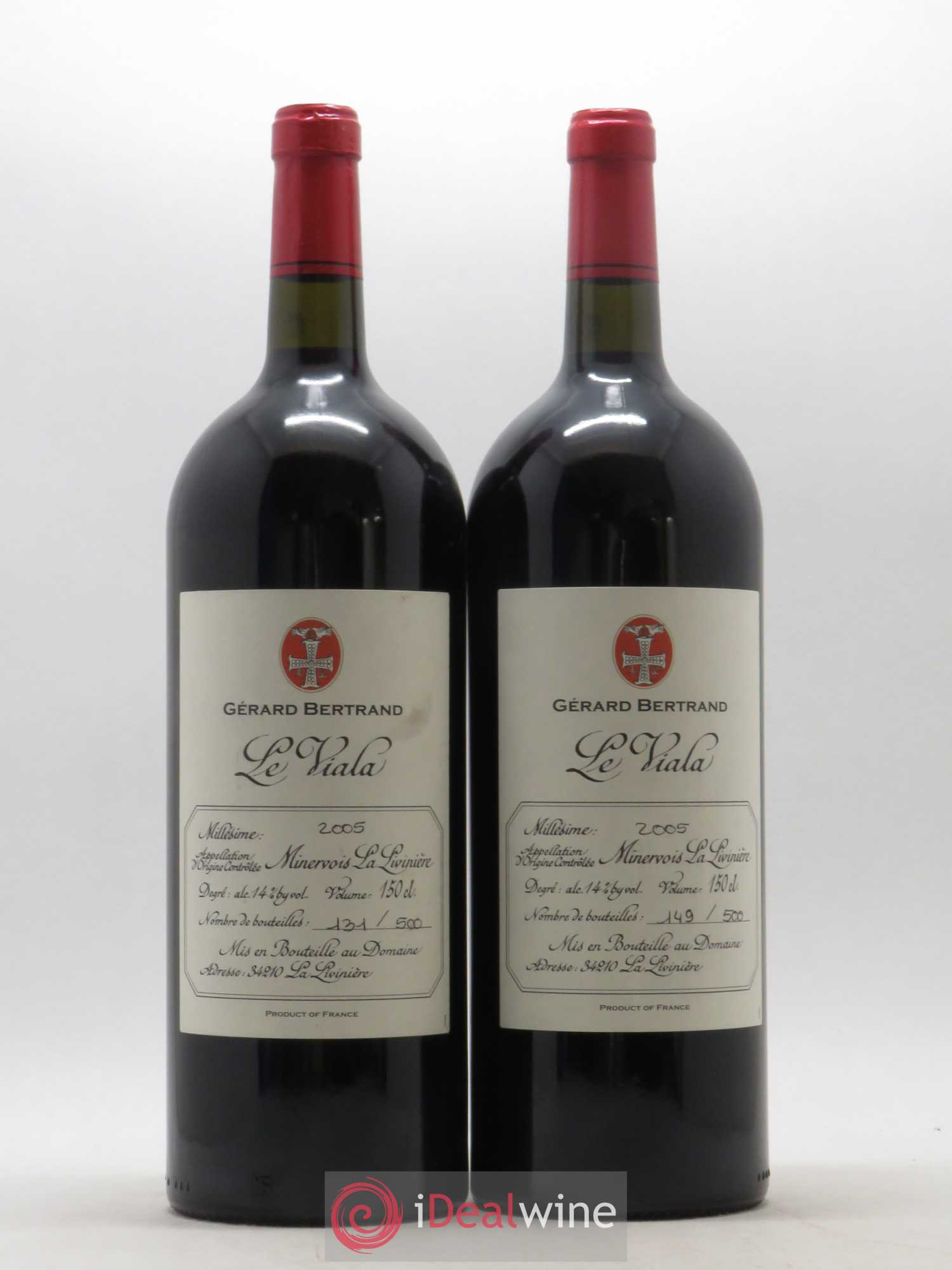 Minervois La Livinière Le Viala Gérard Bertrand 2005 - Lot de 2 magnums - 0