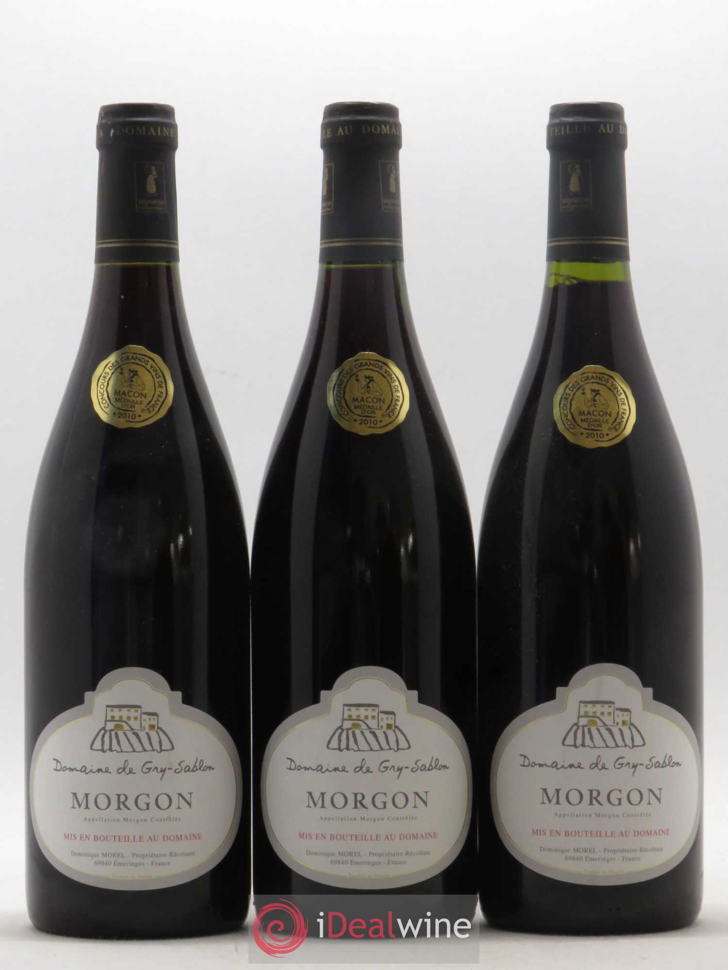 Morgon Domaine De Gry-Sablon 2009 - Posten von 3 Flaschen - 0