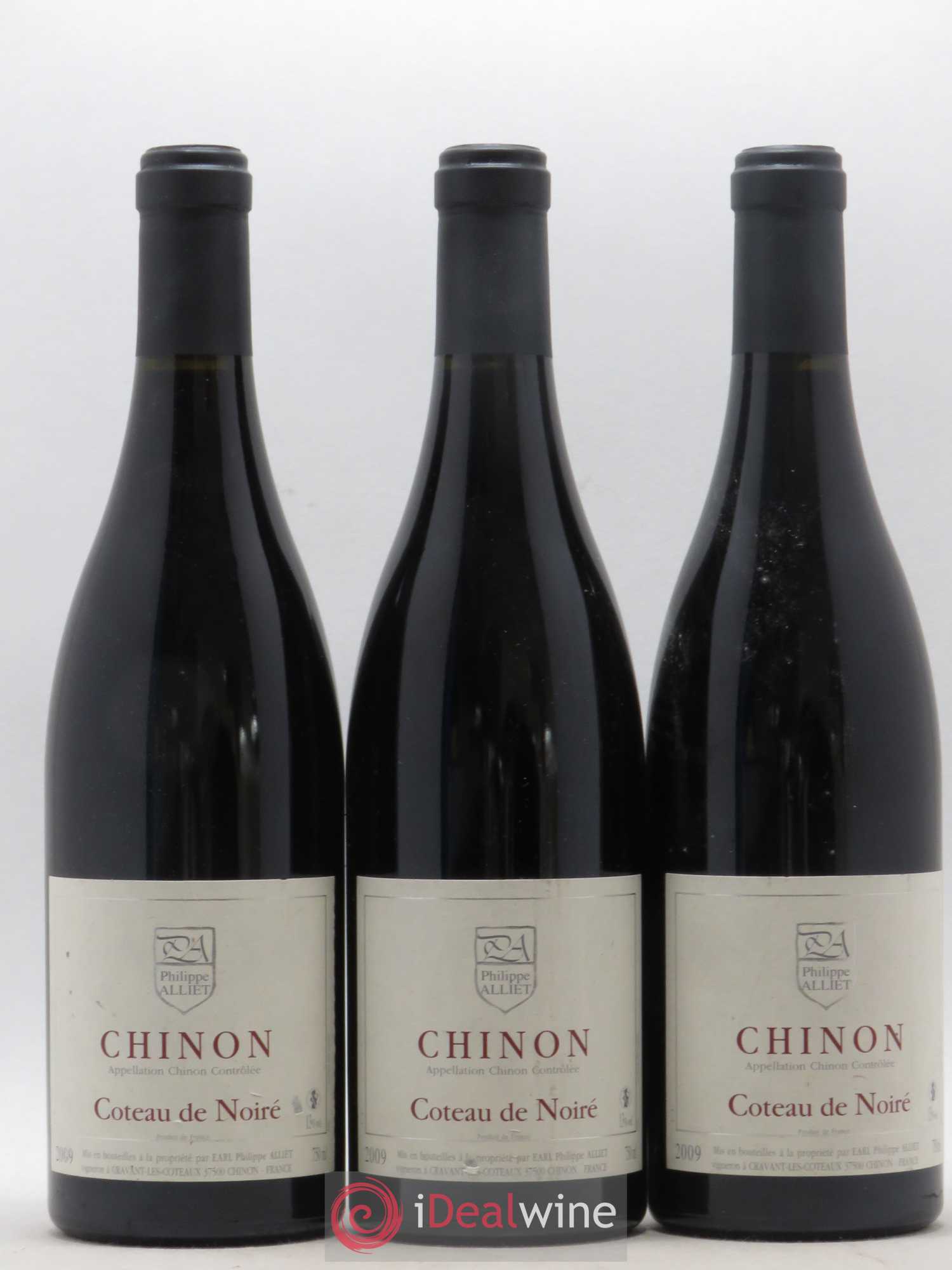 Chinon Coteau de Noiré Philippe Alliet 2009 - Lot de 3 bouteilles - 0