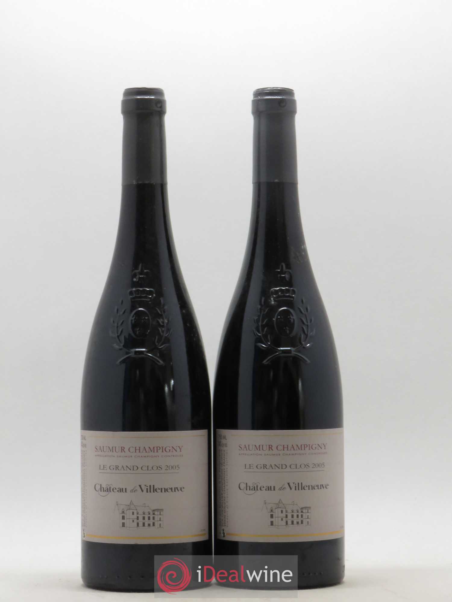 Saumur-Champigny Le Grand Clos Château de Villeneuve 2005 - Lot de 2 bouteilles - 0