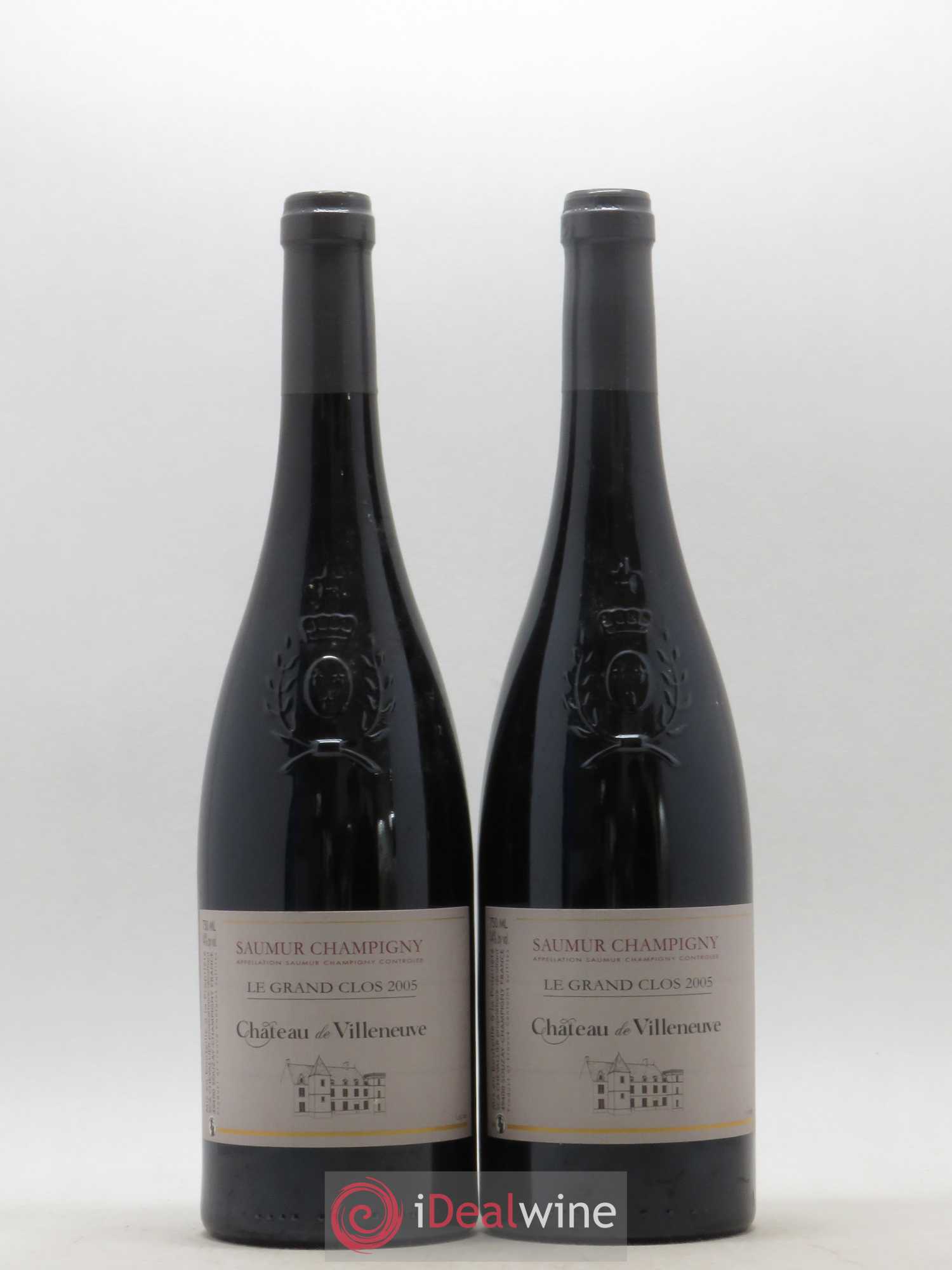 Saumur-Champigny Le Grand Clos Château de Villeneuve 2005 - Lot de 2 bouteilles - 0