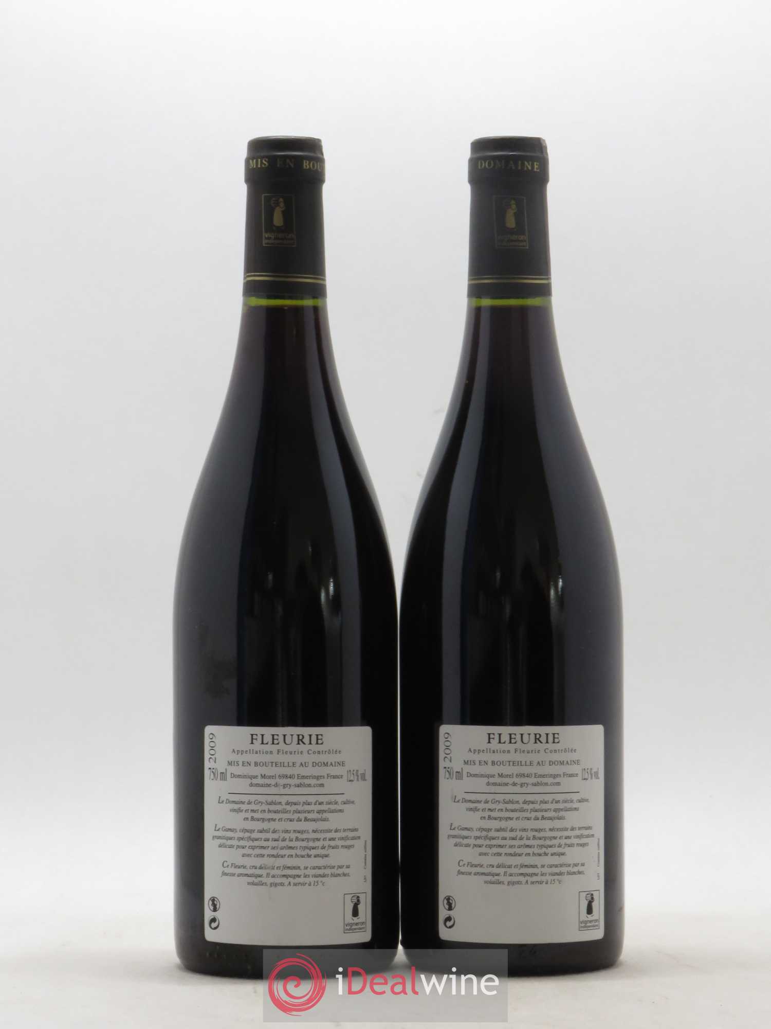Fleurie Domaine De Gry-Sablon 2009 - Posten von 2 Flaschen - 1