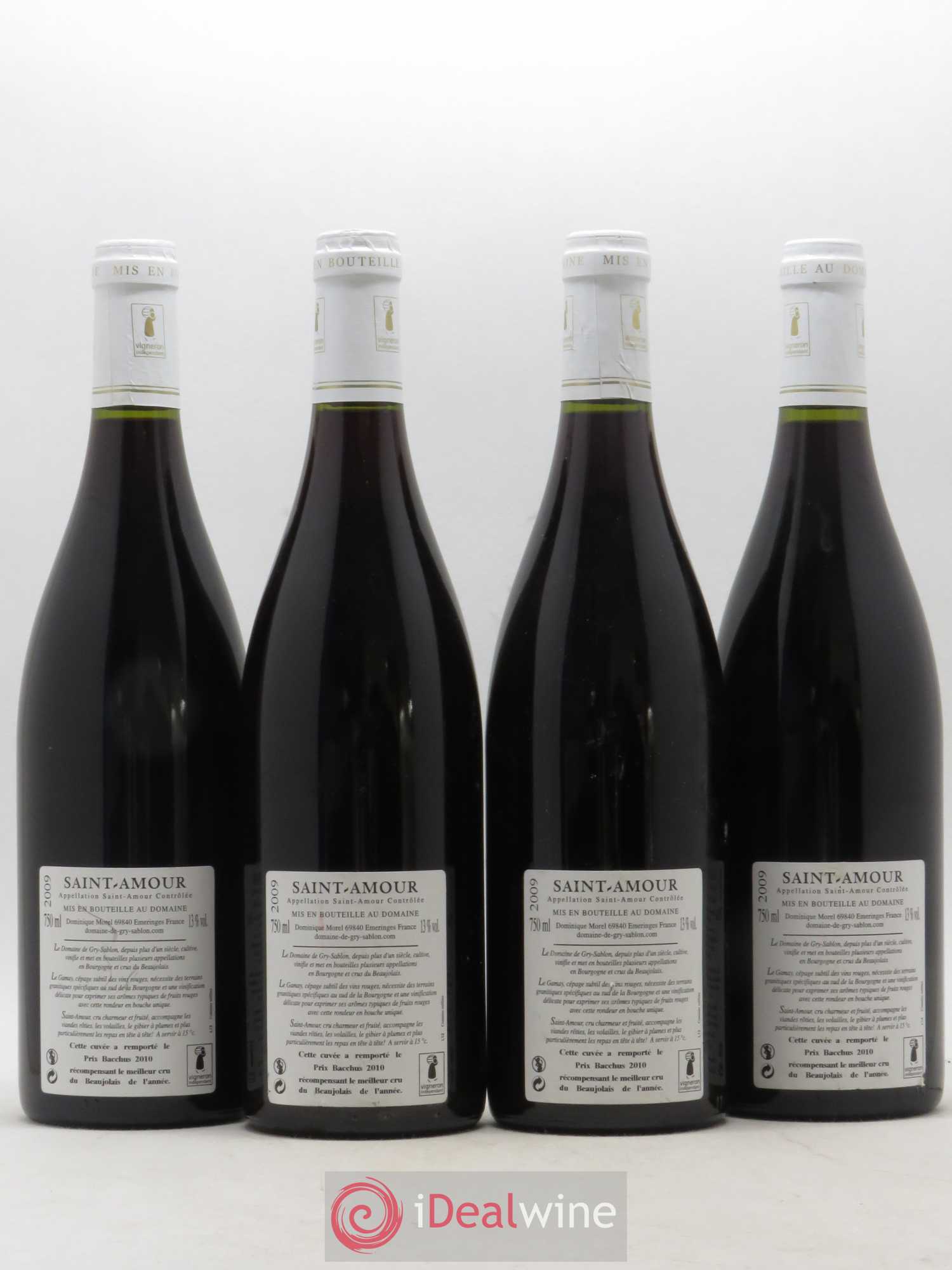 Saint-Amour Domaine De Gry-Sablon 2009 - Posten von 4 Flaschen - 1