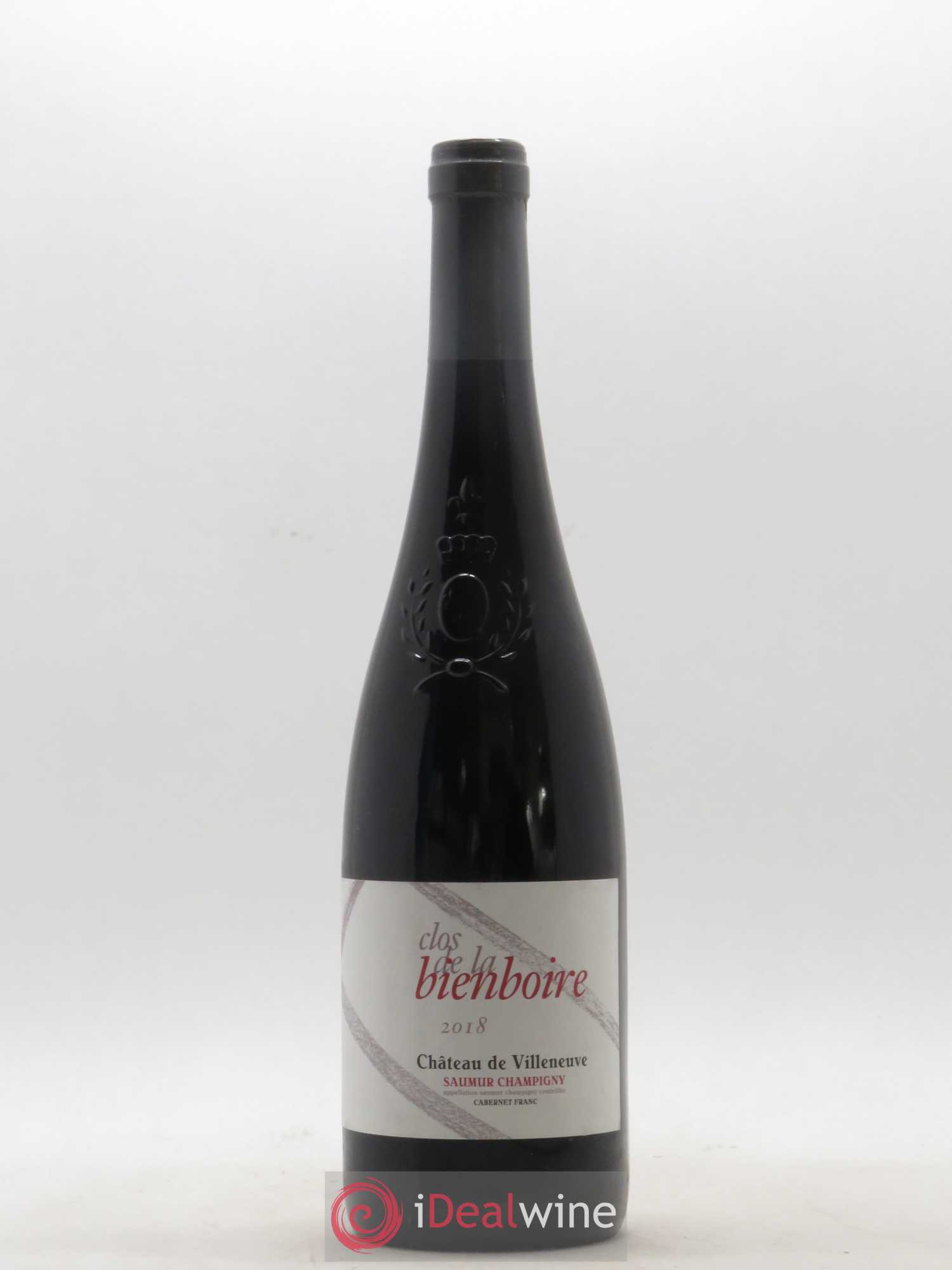Saumur-Champigny Clos de la Bienboire Château de Villeneuve 2018 - Lot de 1 bouteille - 0