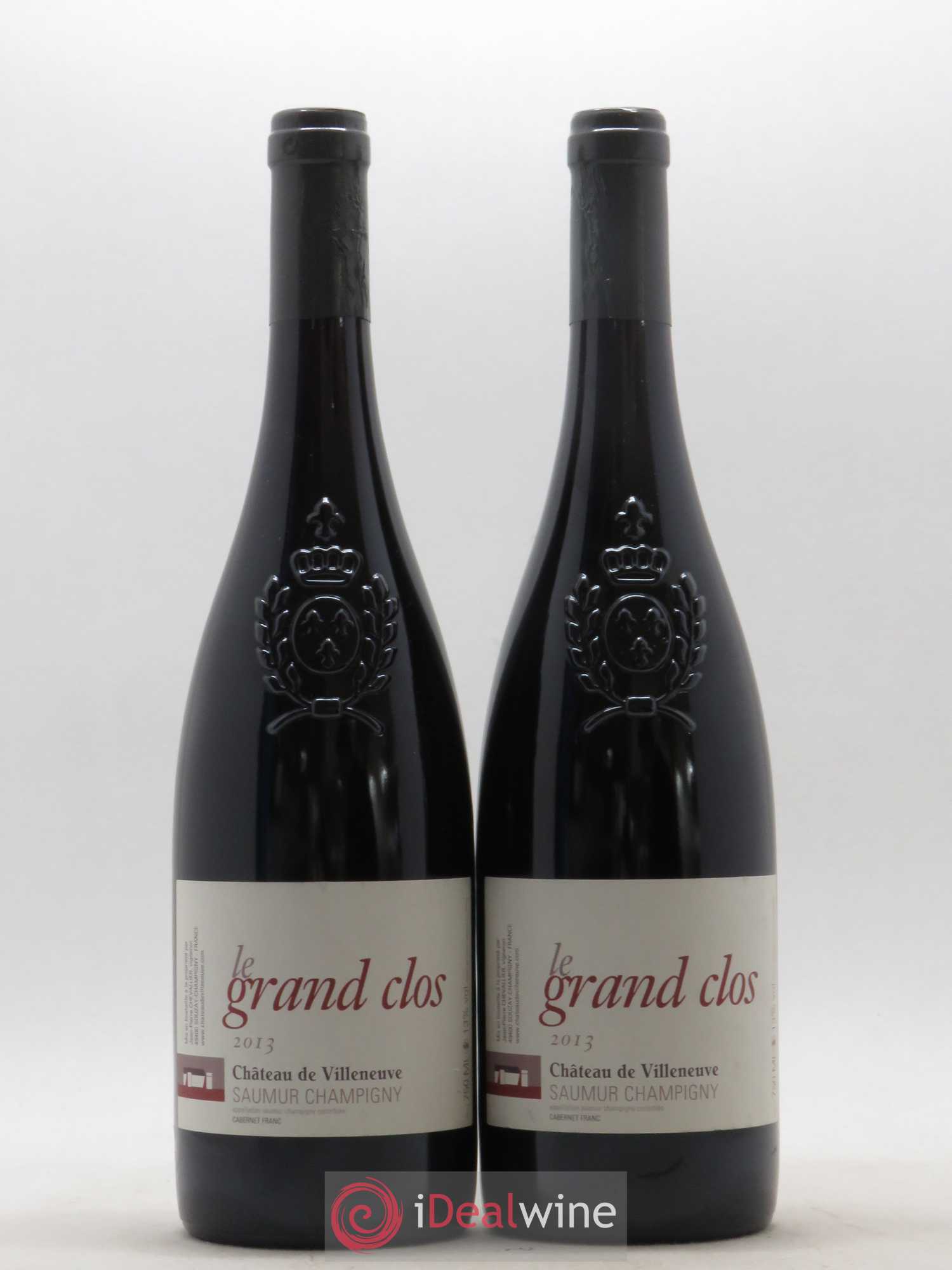 Saumur-Champigny Le Grand Clos Château de Villeneuve 2013 - Lot de 2 bouteilles - 0