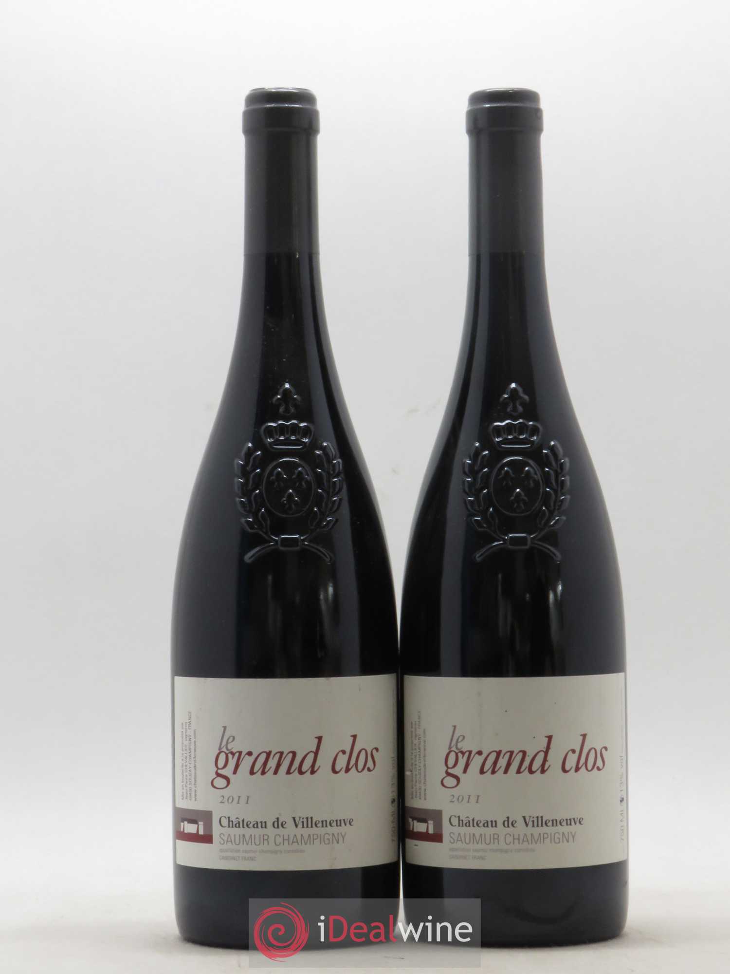 Saumur-Champigny Le Grand Clos Château de Villeneuve 2011 - Lot de 2 bouteilles - 0