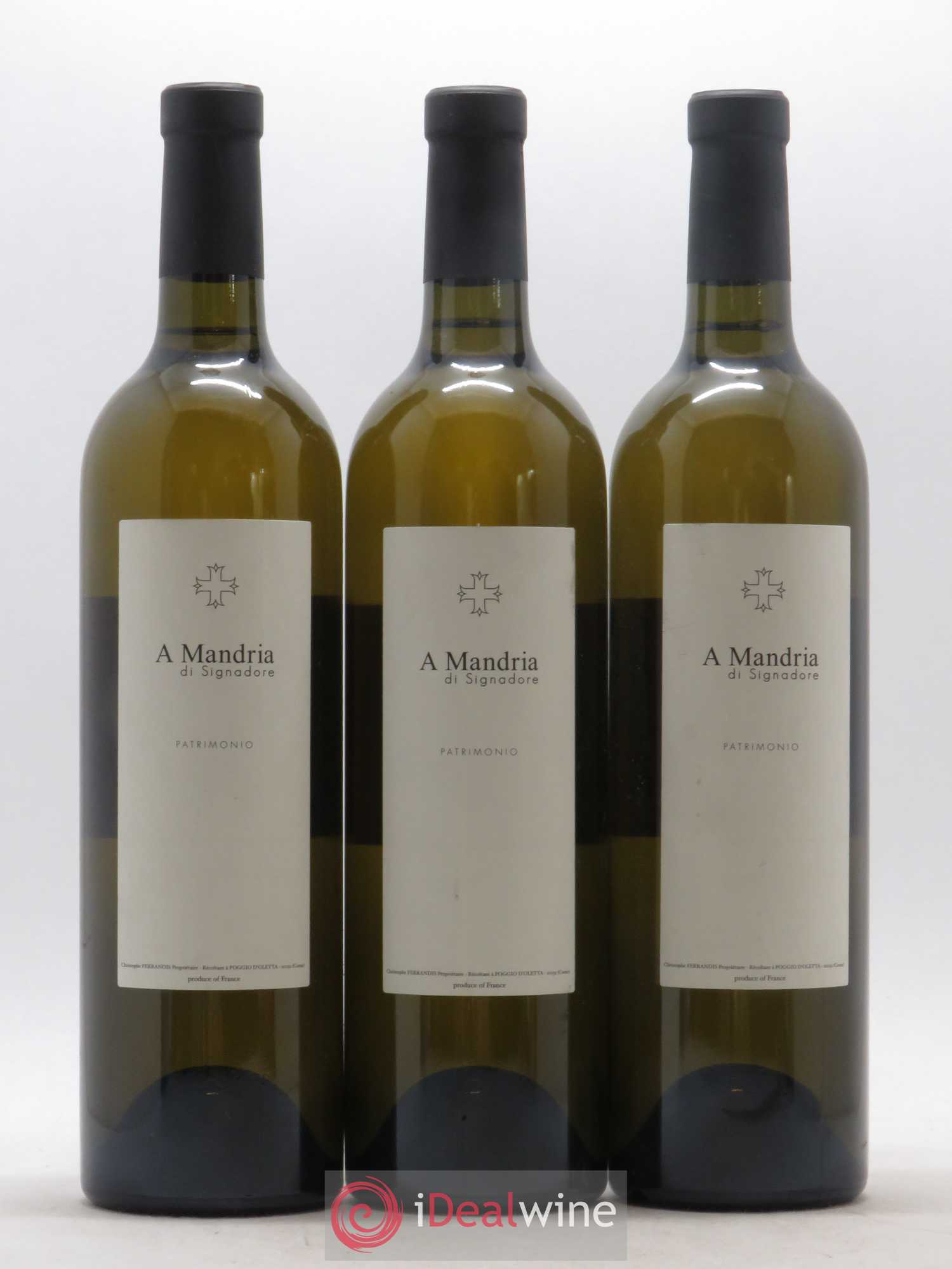 Patrimonio Clos Signadore A Mandria Christophe Ferrandis 2008 - Lot de 3 bouteilles - 0