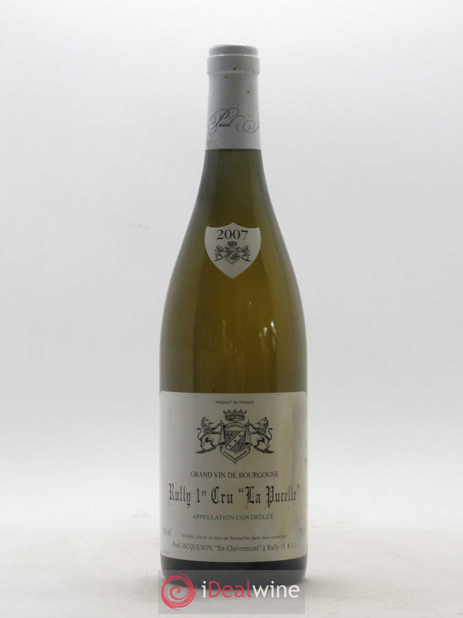 Rully 1er Cru La Pucelle Paul & Marie Jacqueson 2007 - Lot de 1 bouteille - 0