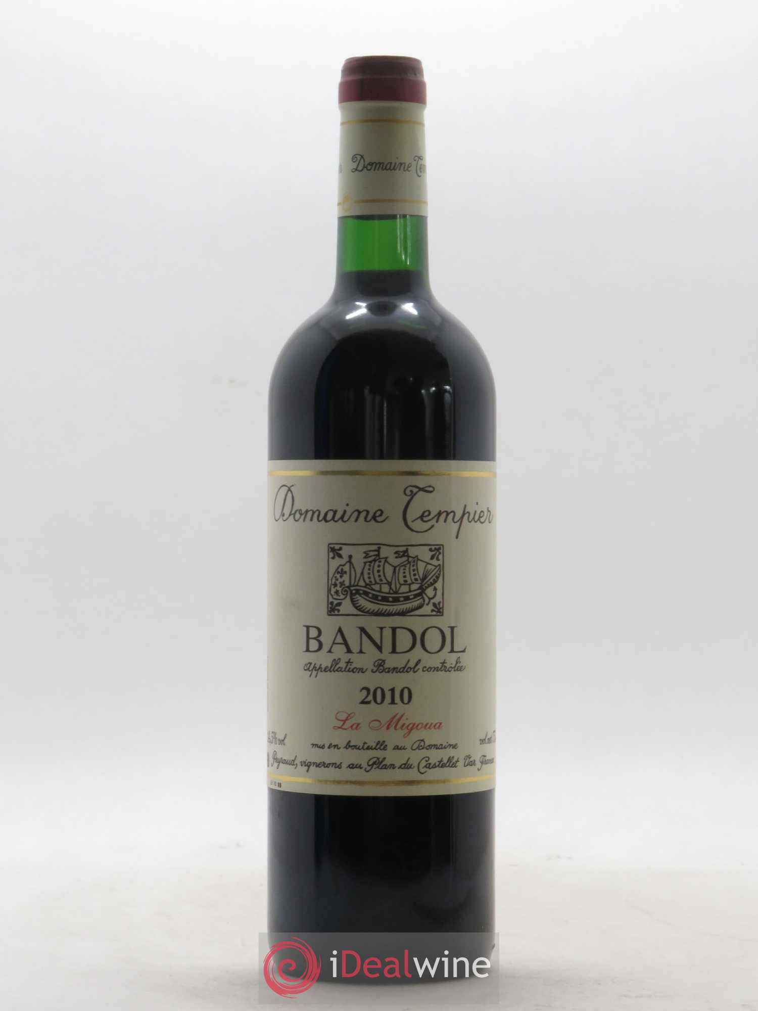 Bandol Domaine Tempier Cuvée La Migoua Famille Peyraud 2010 - Lot de 1 bouteille - 0